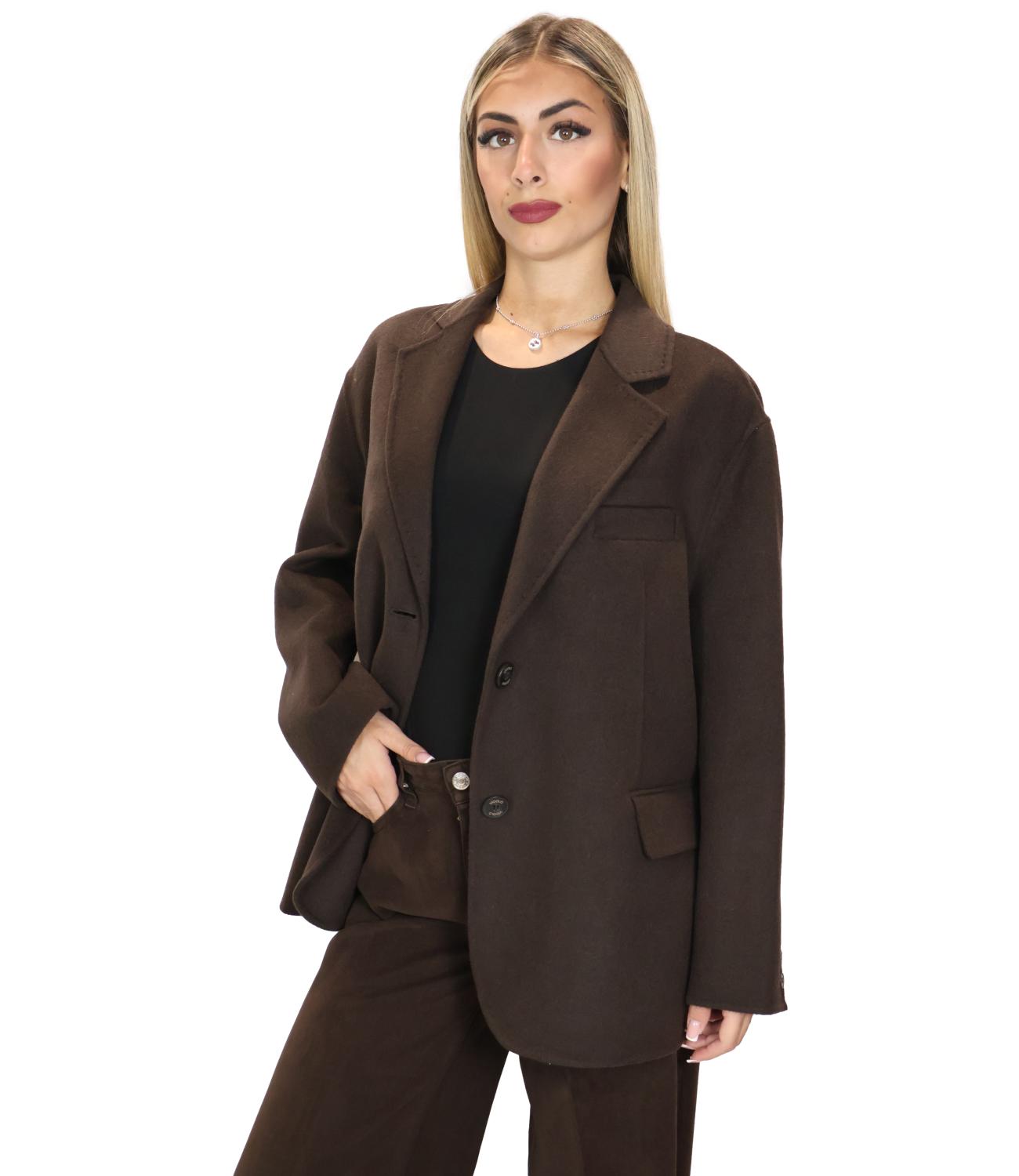 Cappotto Vicolo TAC0005 Donna - Marrone Fondente