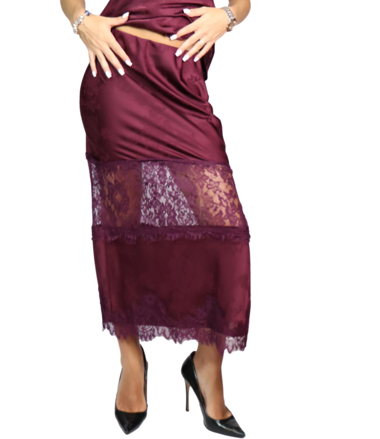 Gonna Vicolo TAC0508 Donna - Bordeaux