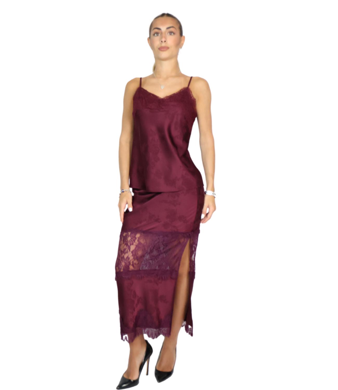 Gonna Vicolo TAC0508 Donna - Bordeaux