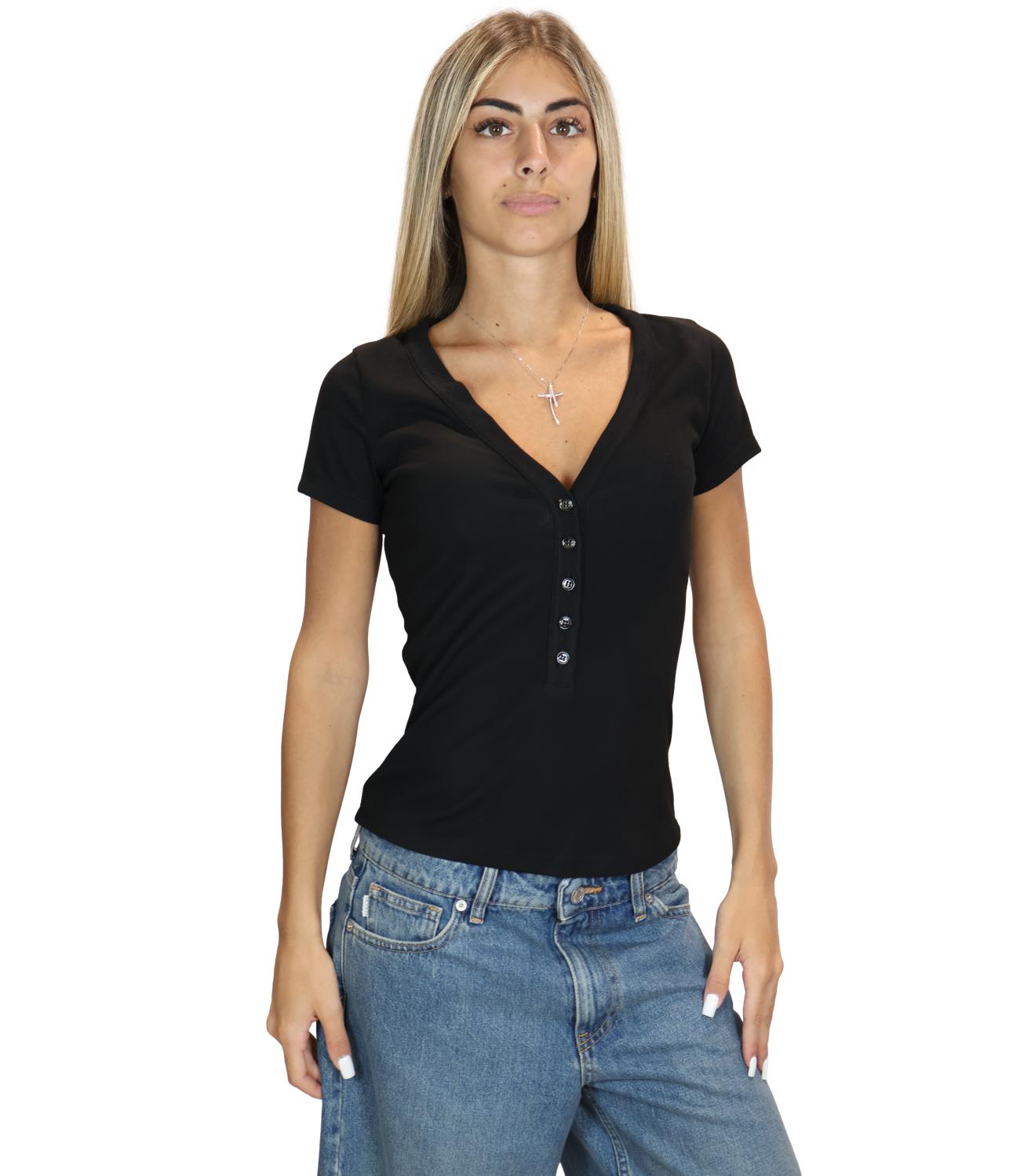 T-Shirt Vicolo UAC0046 Donna - Nero