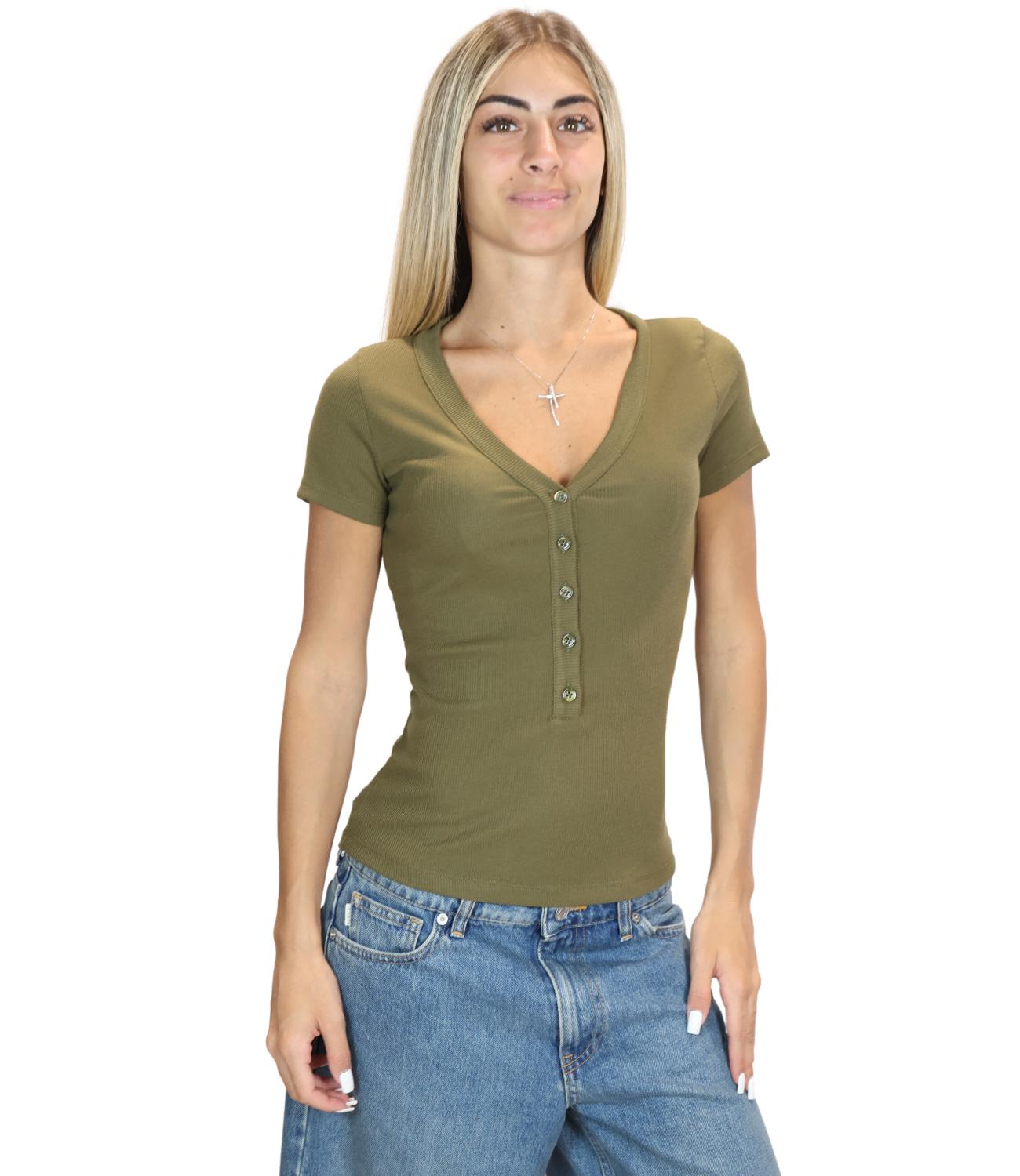 T-Shirt Vicolo UAC0046 Donna - Militare
