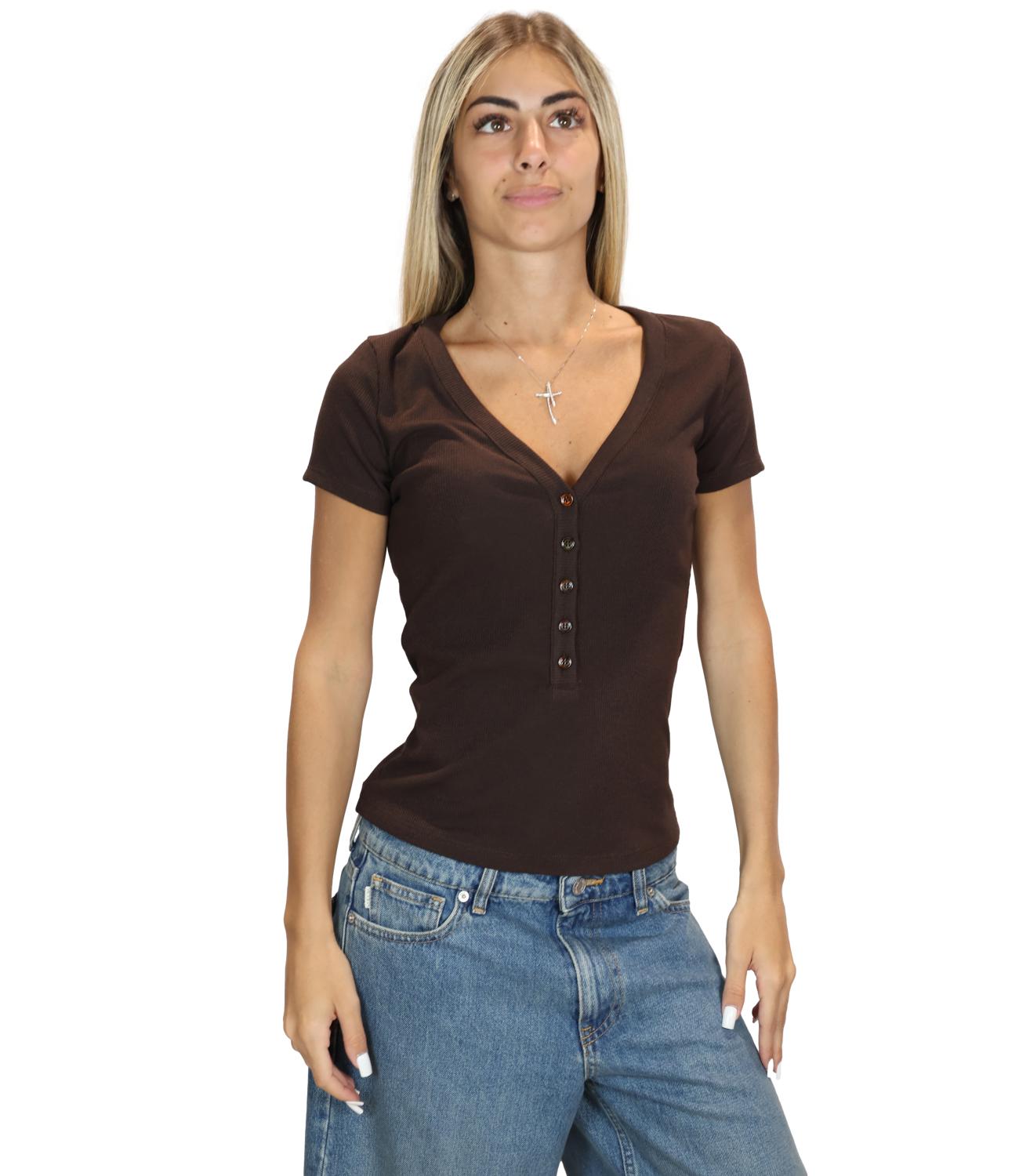 T-Shirt Vicolo UAC0046 Donna - Fondente