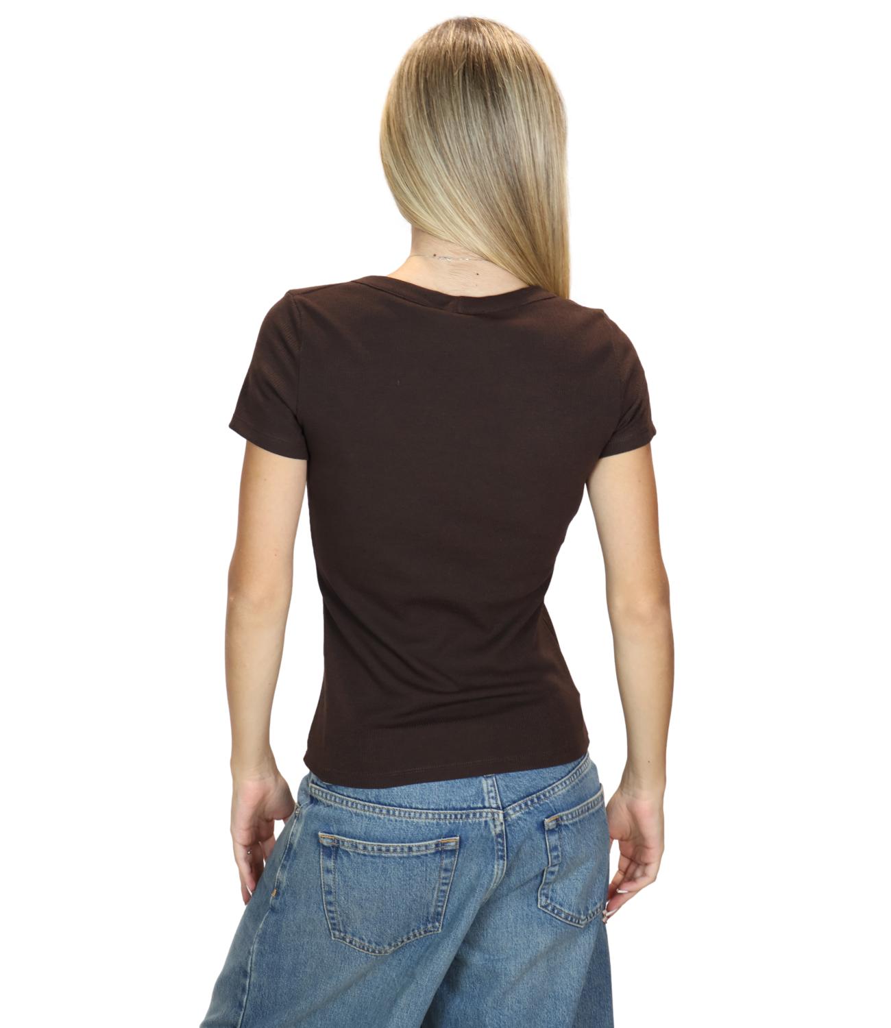 T-Shirt Vicolo UAC0046 Donna - Fondente