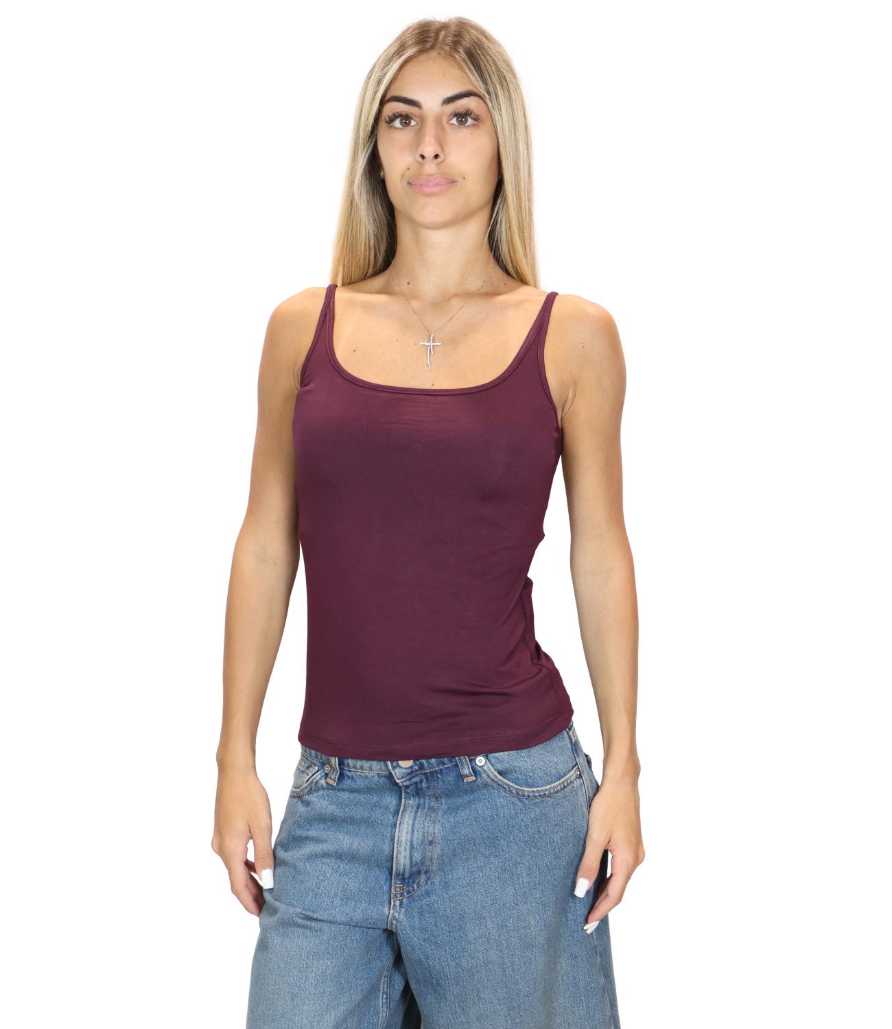 Canotta Vicolo UAC0080 Donna - Borgogna