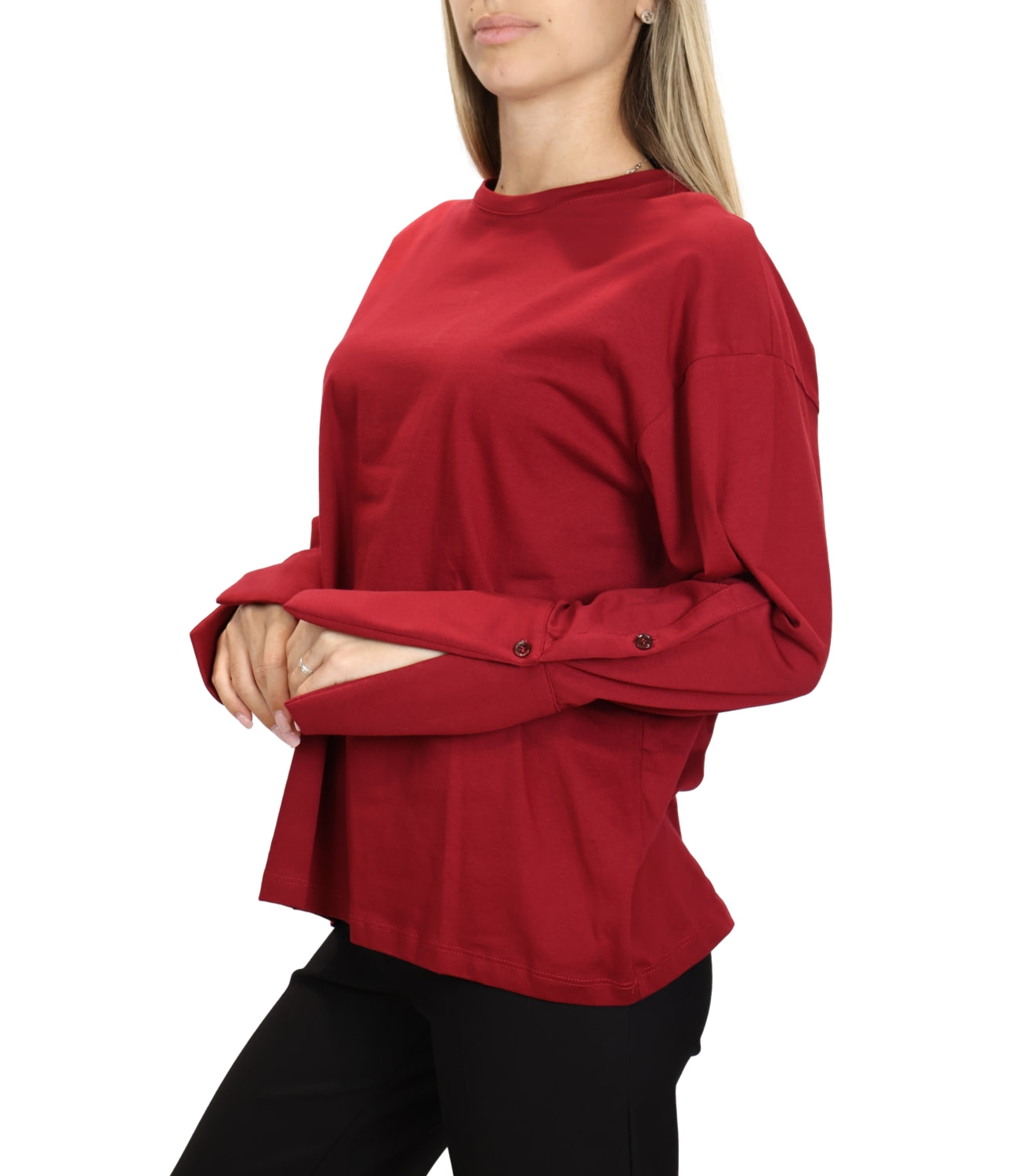 T-Shirt Vicolo UAC0201 Donna - Fu Bordeaux C. 38/1 U