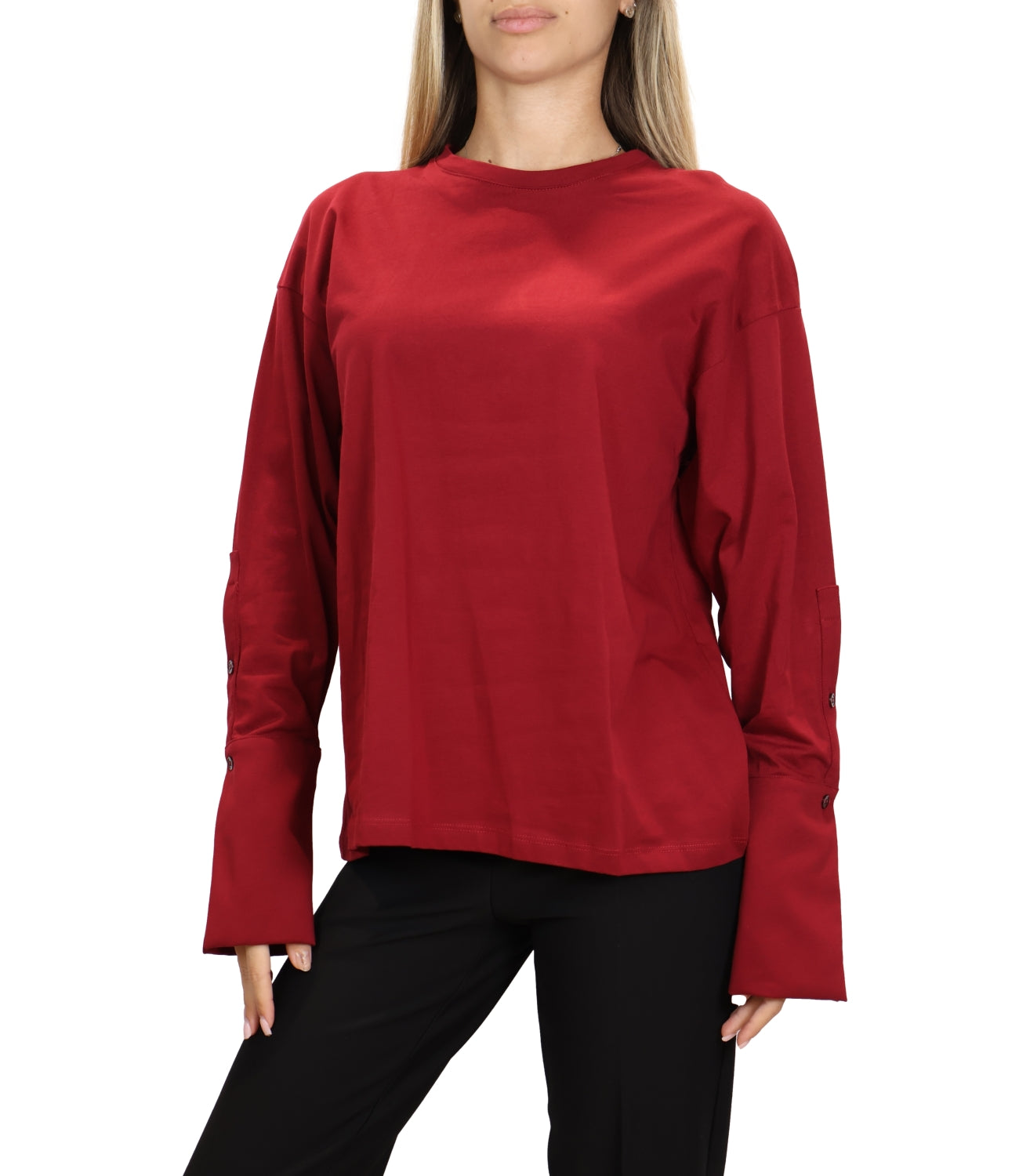 T-Shirt Vicolo UAC0201 Donna - Fu Bordeaux C. 38/1 U