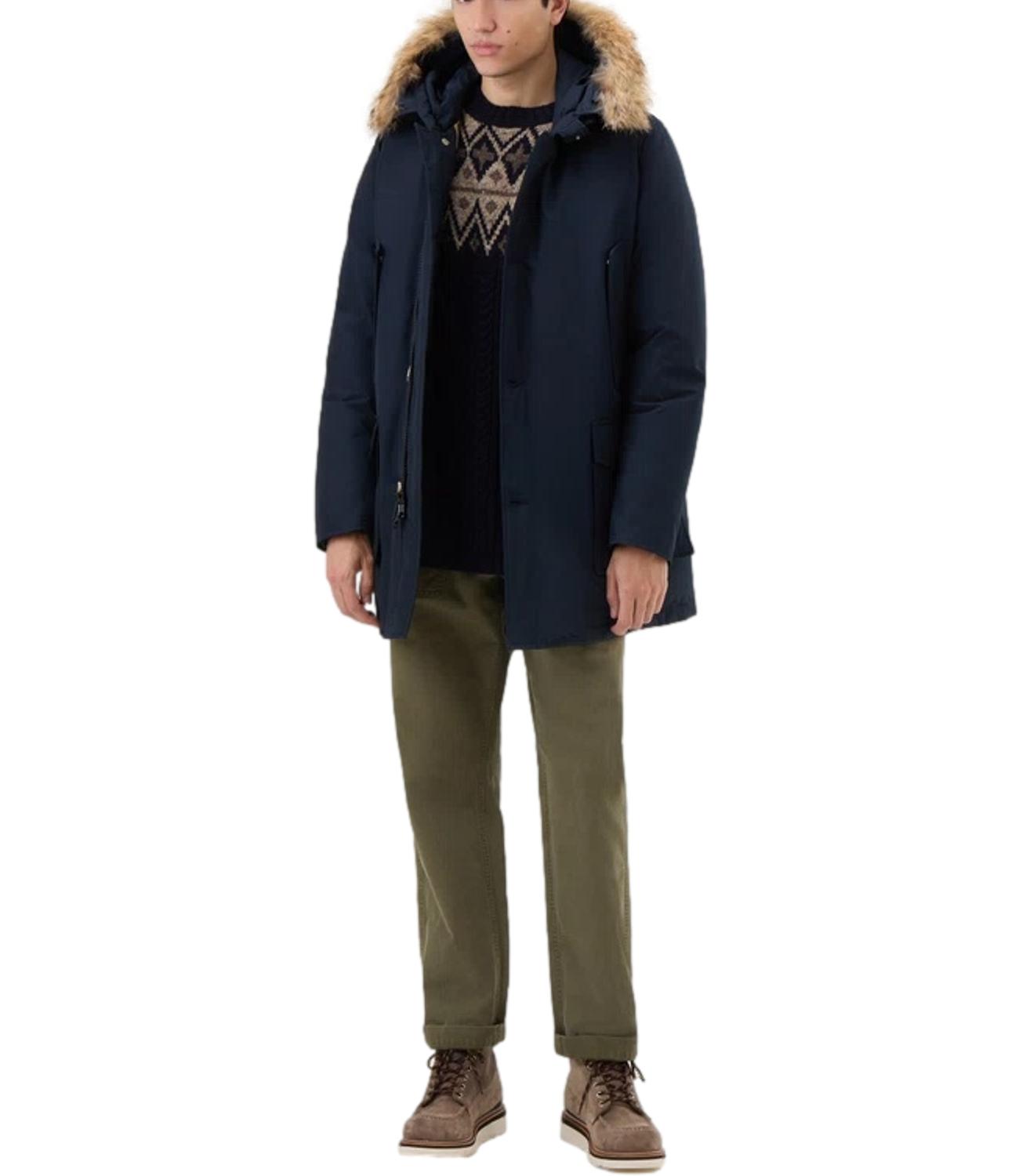 Giubbino Woolrich CFWOOU0482MBUT0001 Uomo - Melton Blue