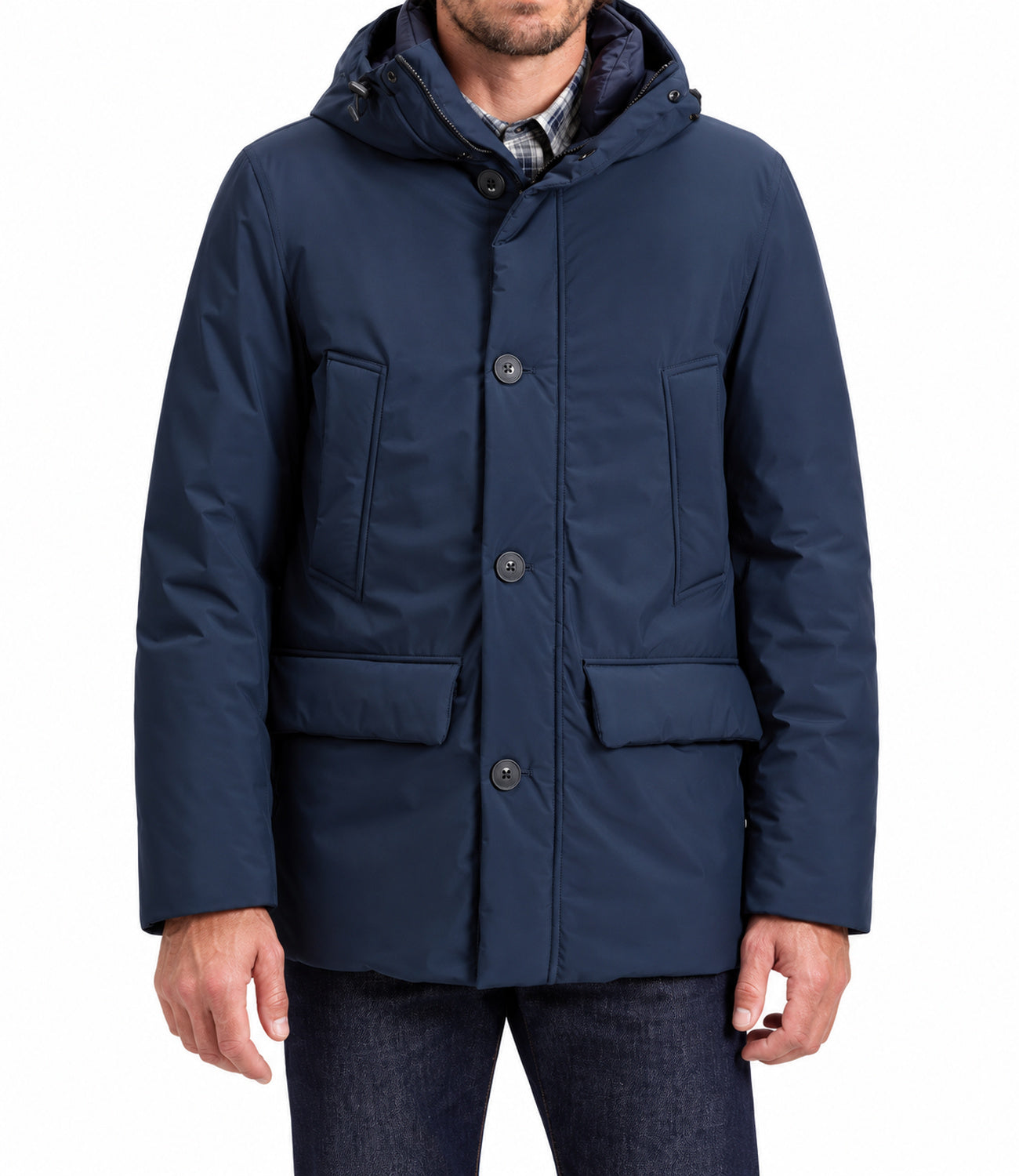 Woolrich Cloud Parka uomo melton blue