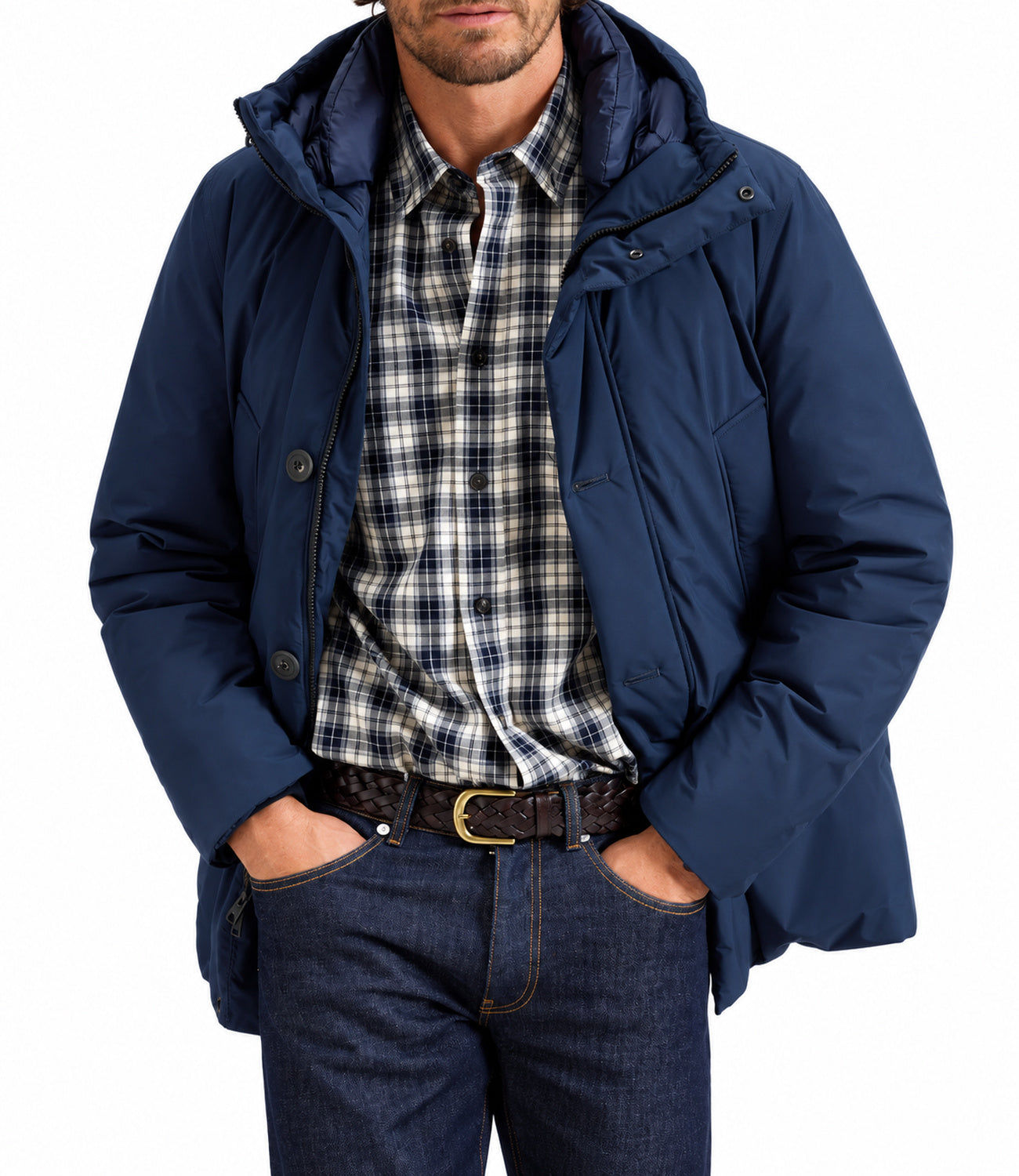 Woolrich Cloud Parka uomo melton blue