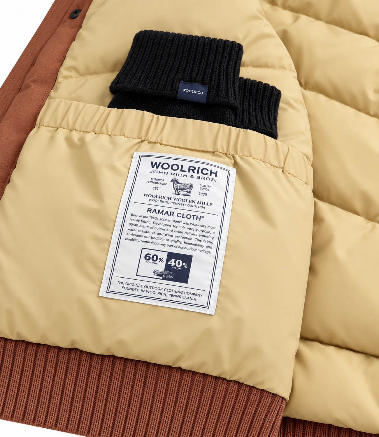 Bomber Woolrich CFWOOU2238MRUT0001 Uomo - Bison