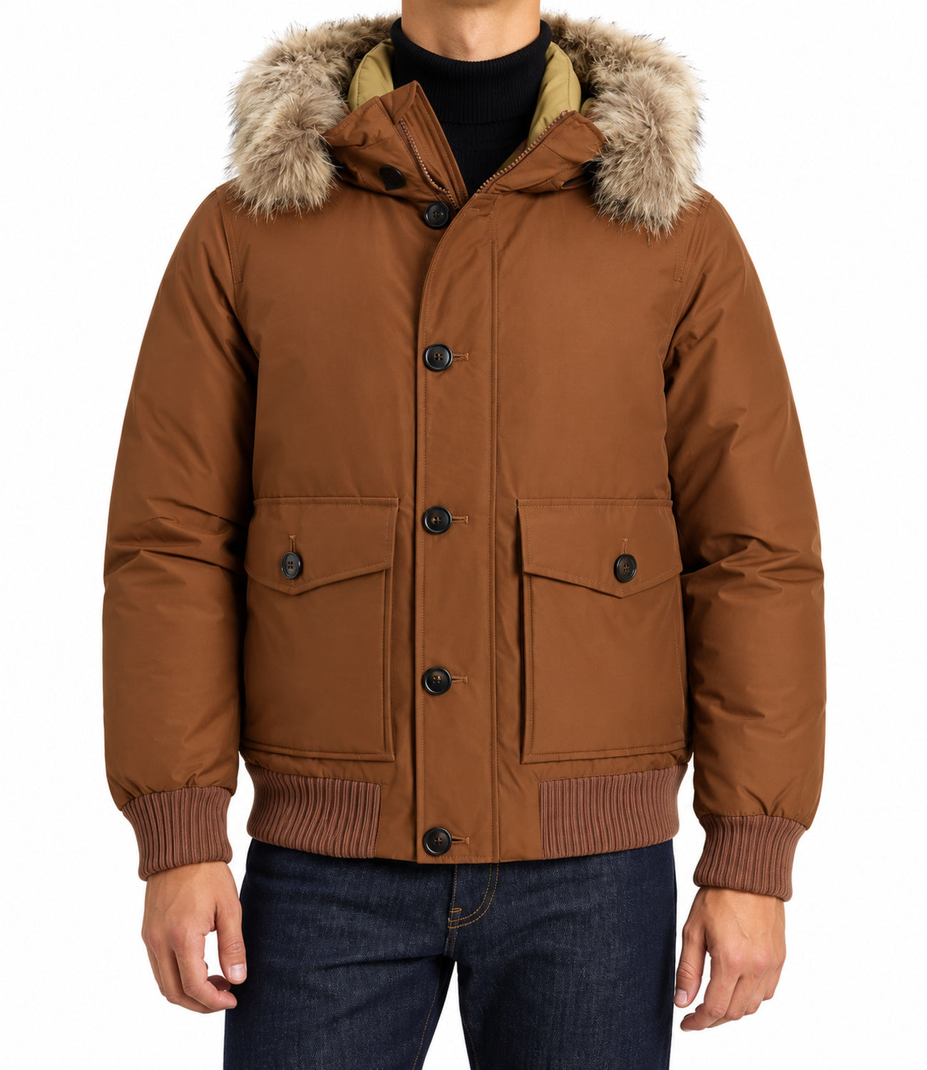 Bomber Woolrich CFWOOU2238MRUT0001 Uomo - Bison