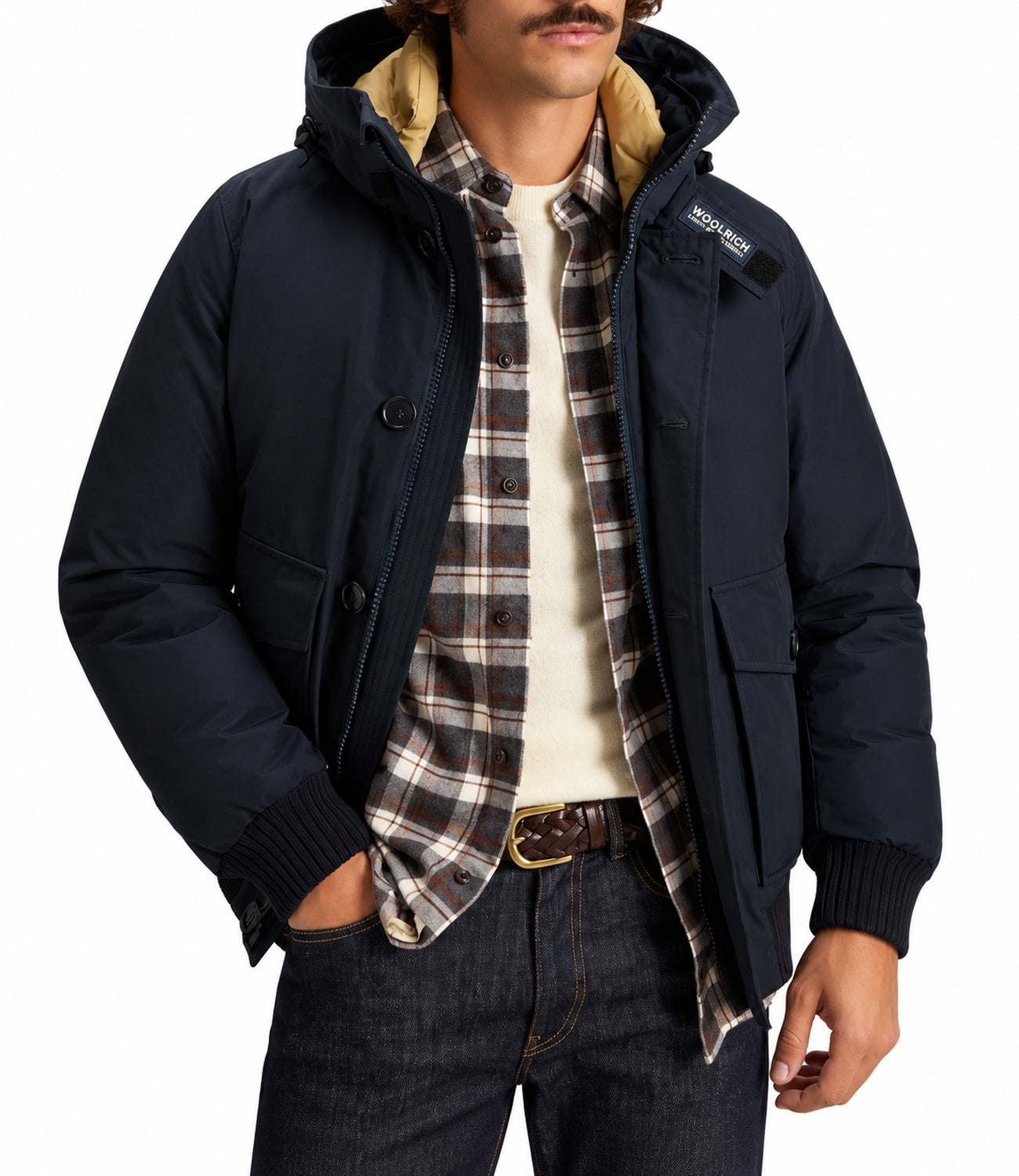 Bomber Woolrich CFWOOU2238MRUT0001 Uomo - Melton Blue
