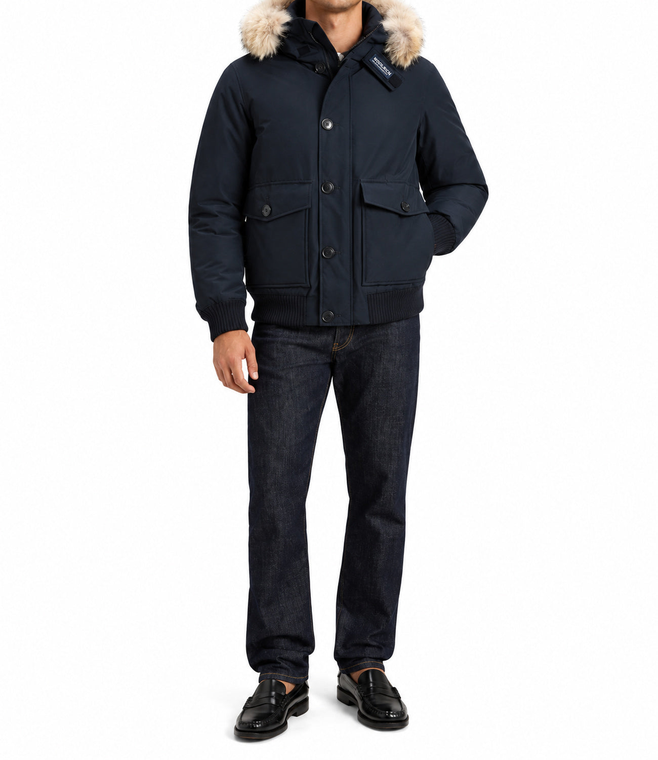 Bomber Woolrich CFWOOU2238MRUT0001 Uomo - Melton Blue