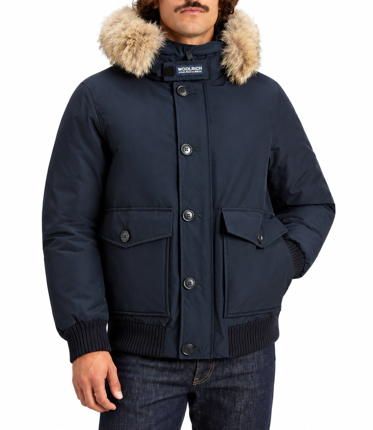 Bomber Woolrich CFWOOU2238MRUT0001 Uomo - Melton Blue