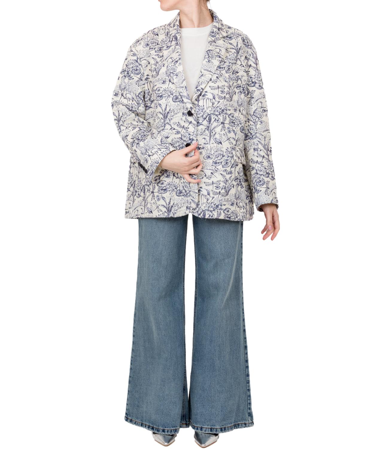 Giacca fantasia blu donna