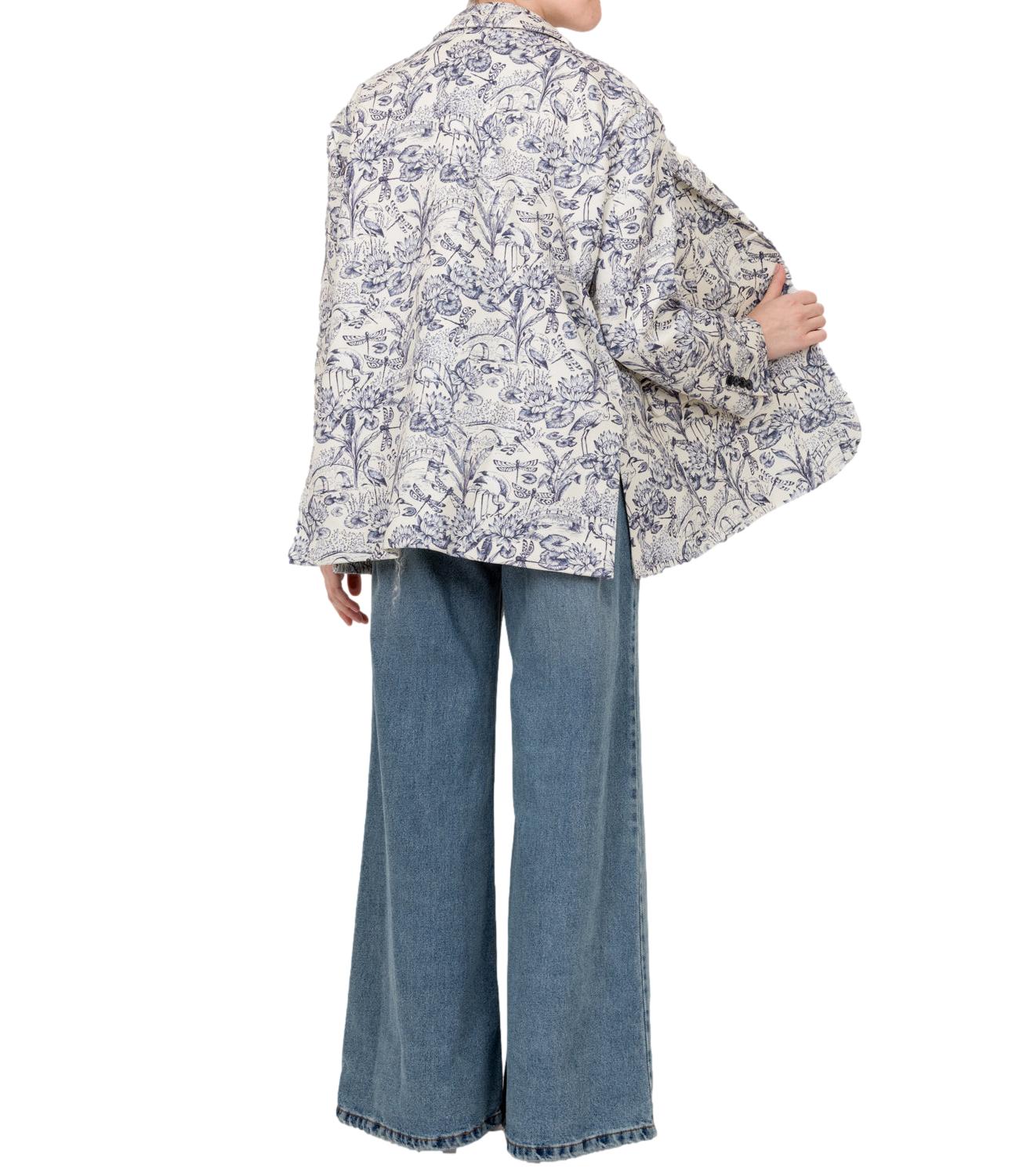 Giacca fantasia blu donna