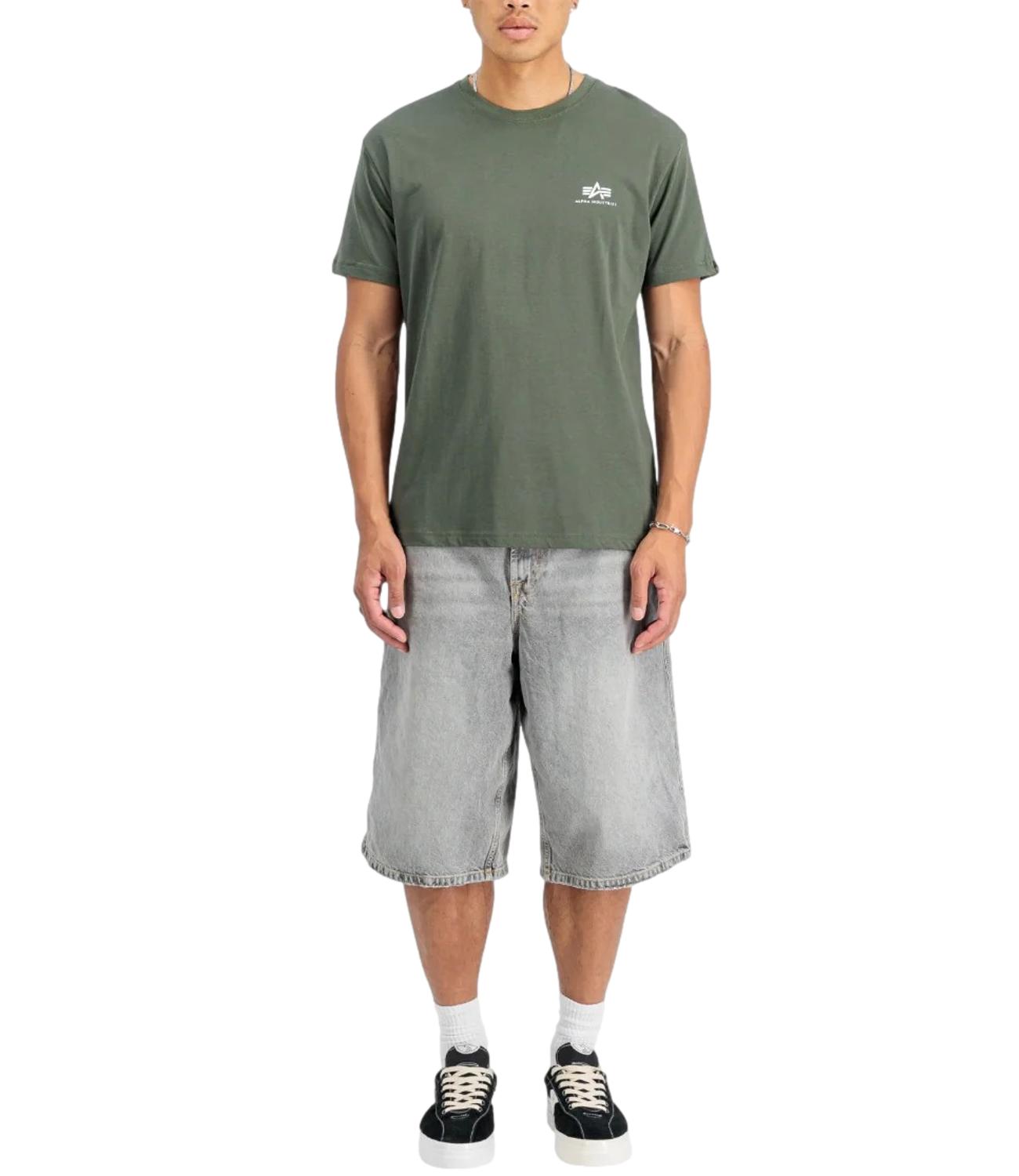 T.shirt Basic t small logo verde
