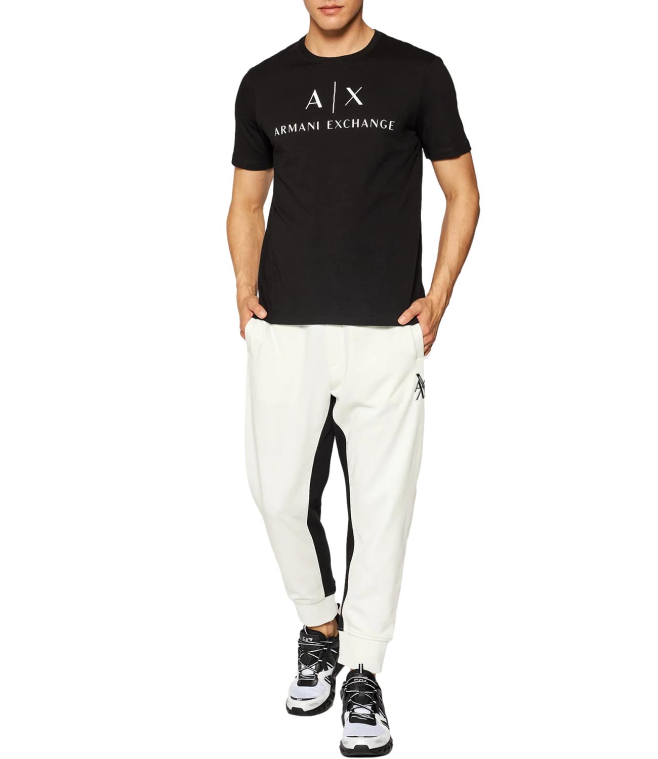 T-shirt nera logo AX