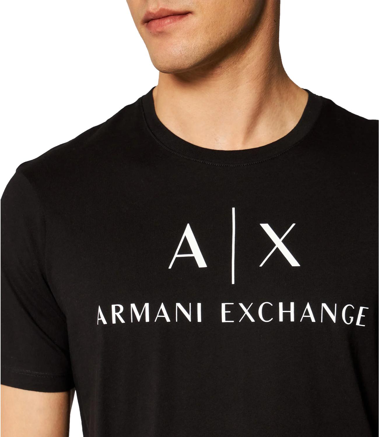 T-shirt nera logo AX