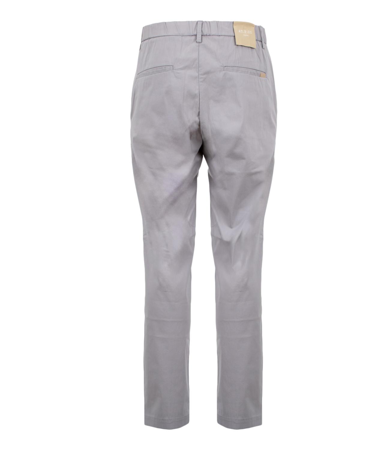 ATPCO Pantalone berlino grigio perla