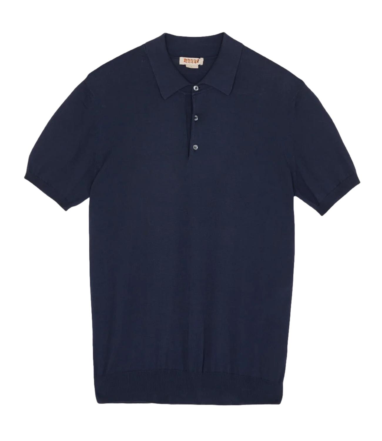 SS POLO KNIT blu