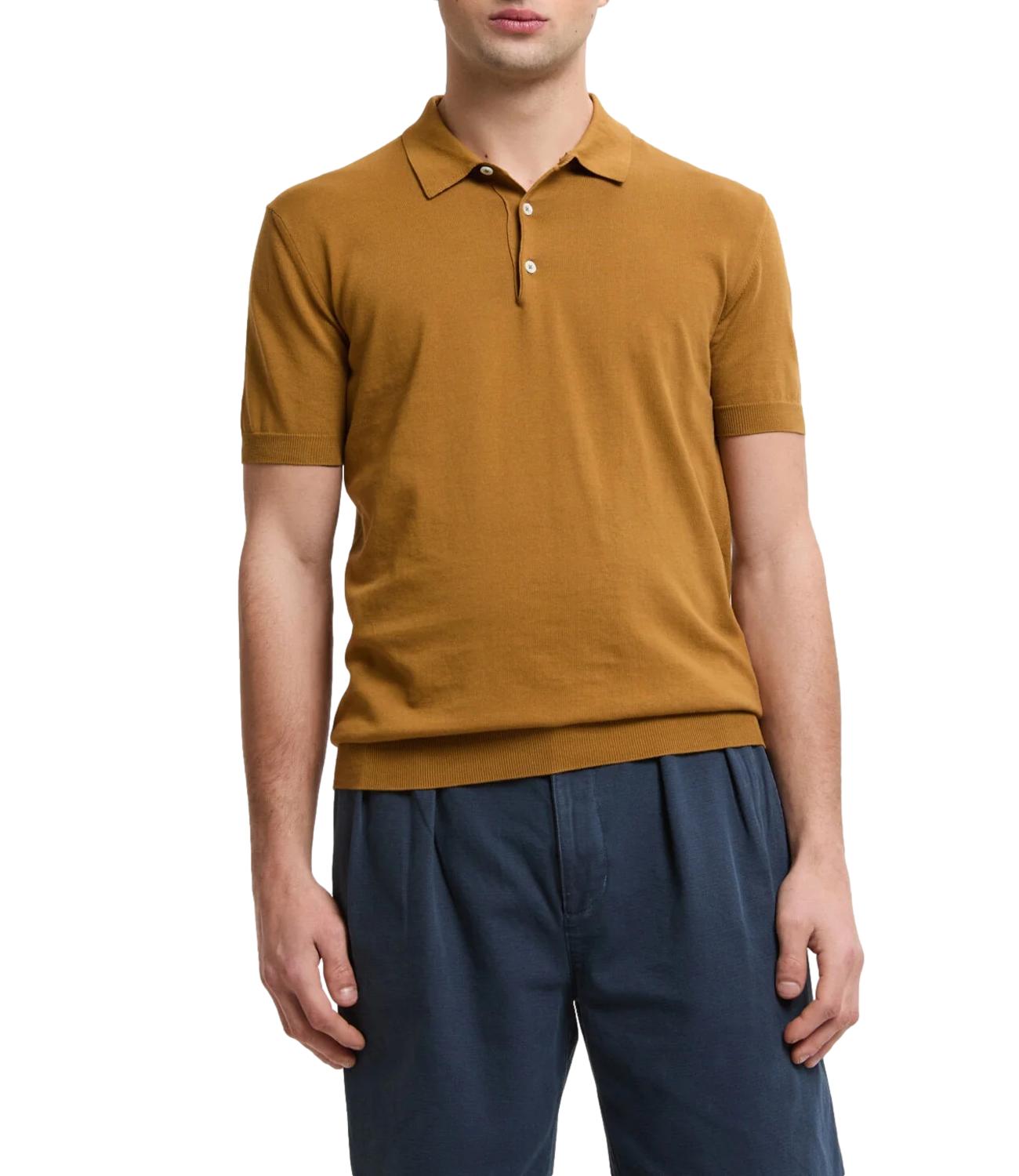 SS POLO KNIT tabacco