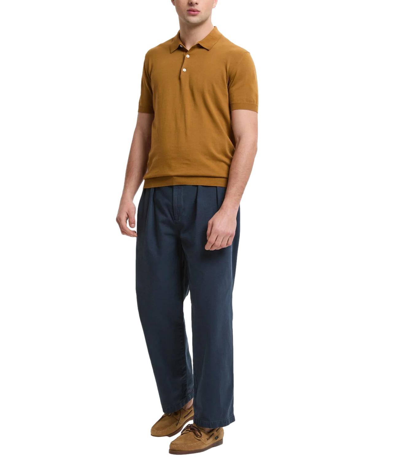 SS POLO KNIT tabacco