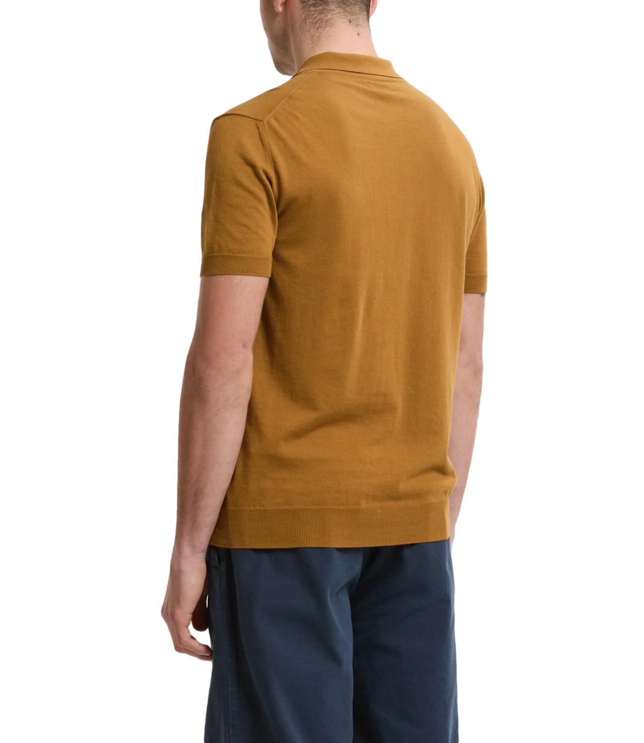 SS POLO KNIT tabacco