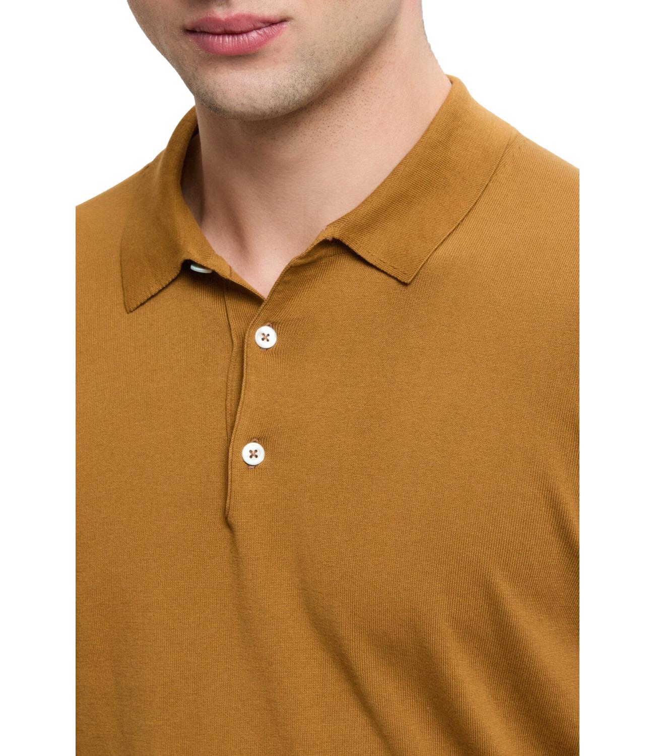 SS POLO KNIT tabacco