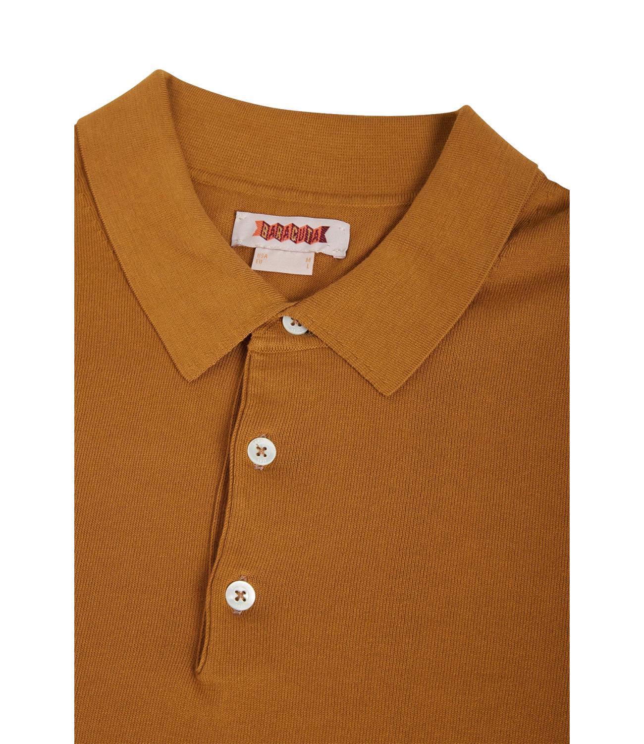 SS POLO KNIT tabacco