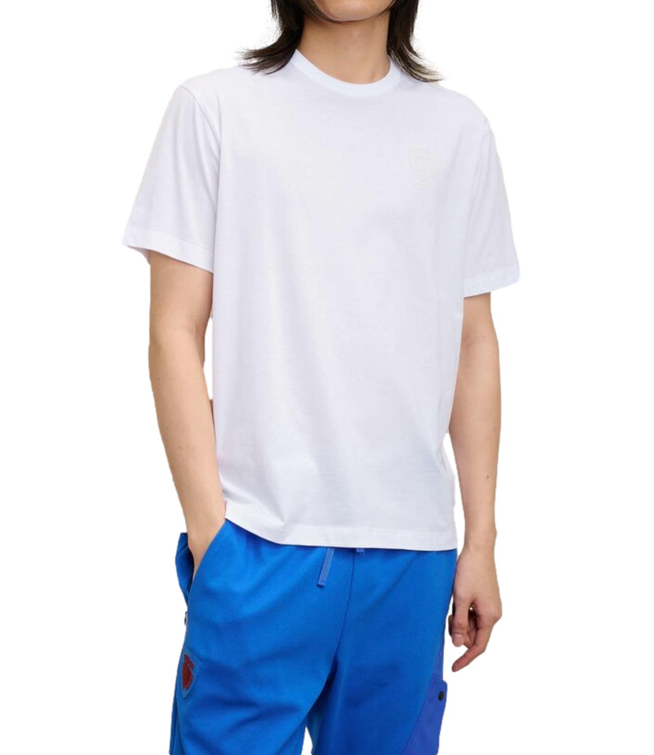 Blauer T-shirt Bianco Ottico Uomo