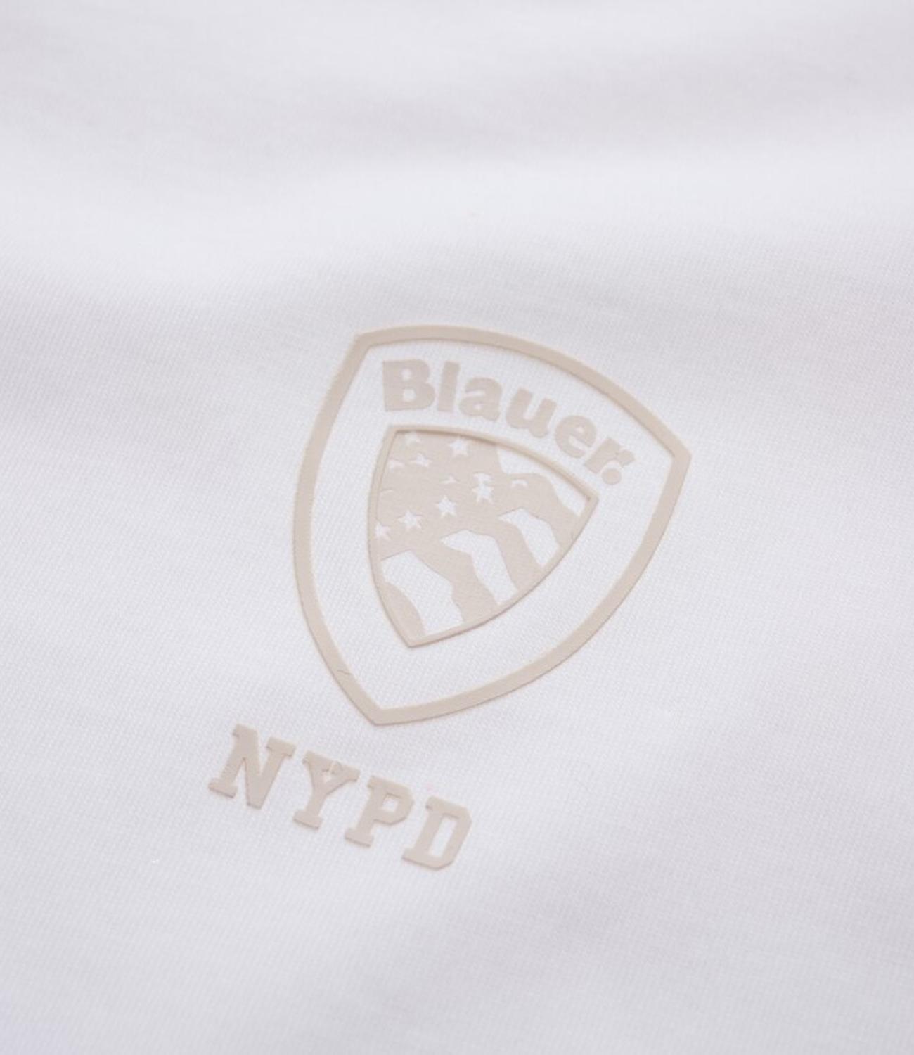 Blauer T-shirt Bianco Ottico Uomo