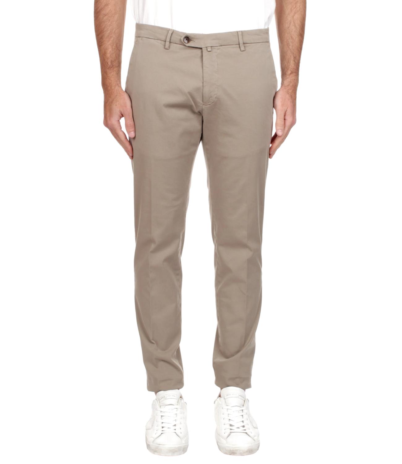 Pantalone Briglia beige effetto cotone lino
