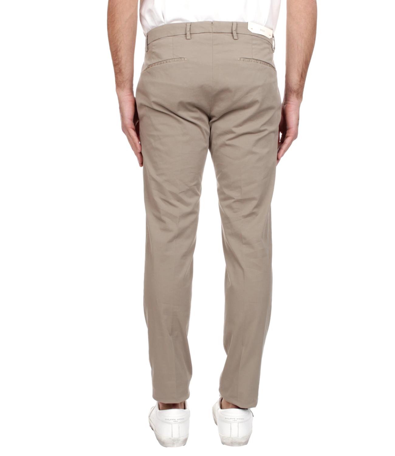 Pantalone Briglia beige effetto cotone lino
