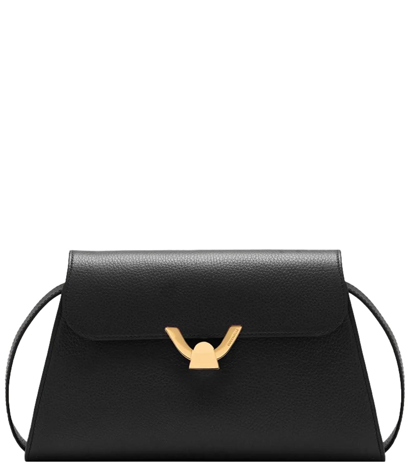 Coccinelle Borsa Dew Grained Medium Nera Donna