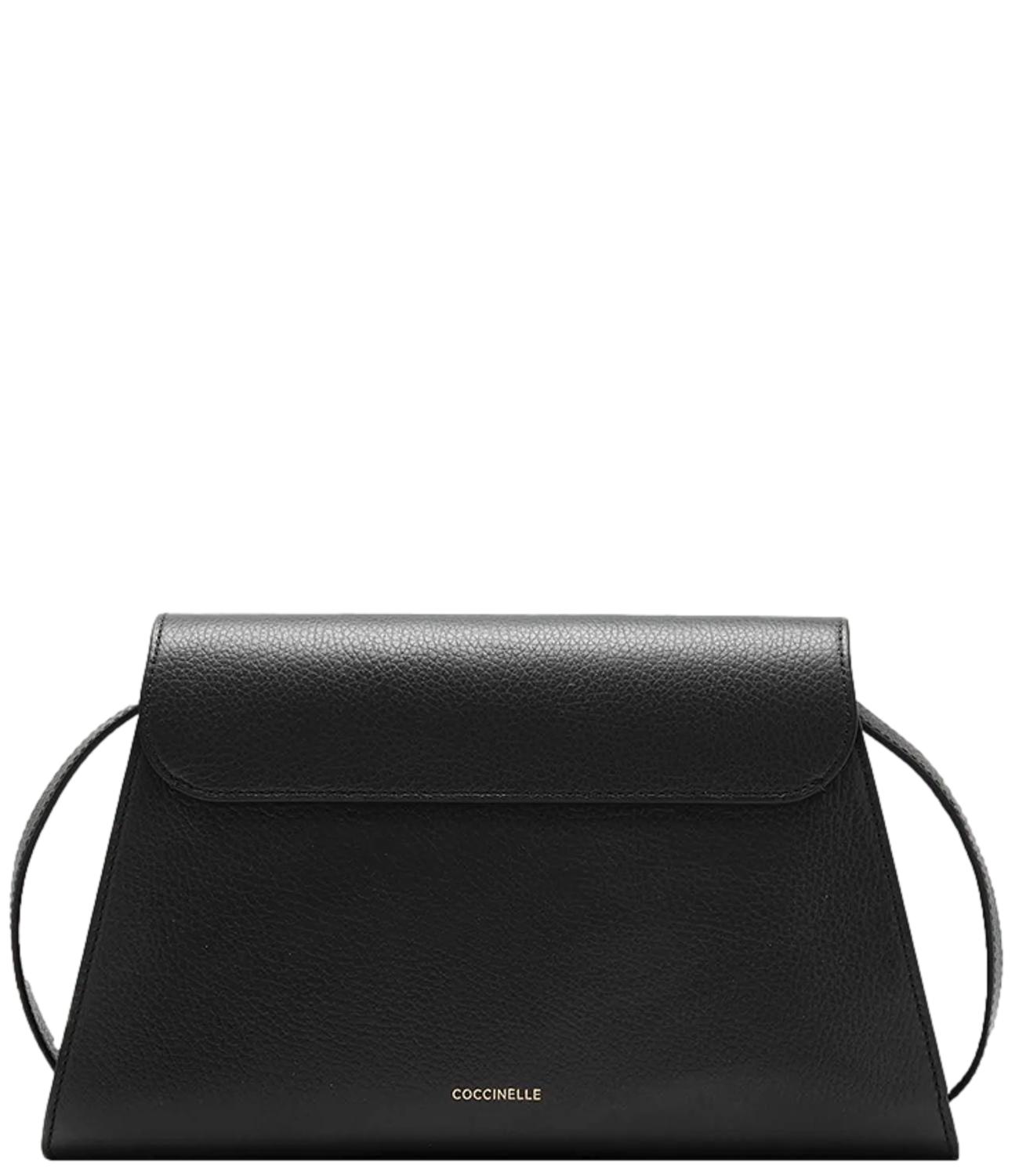 Coccinelle Borsa Dew Grained Medium Nera Donna