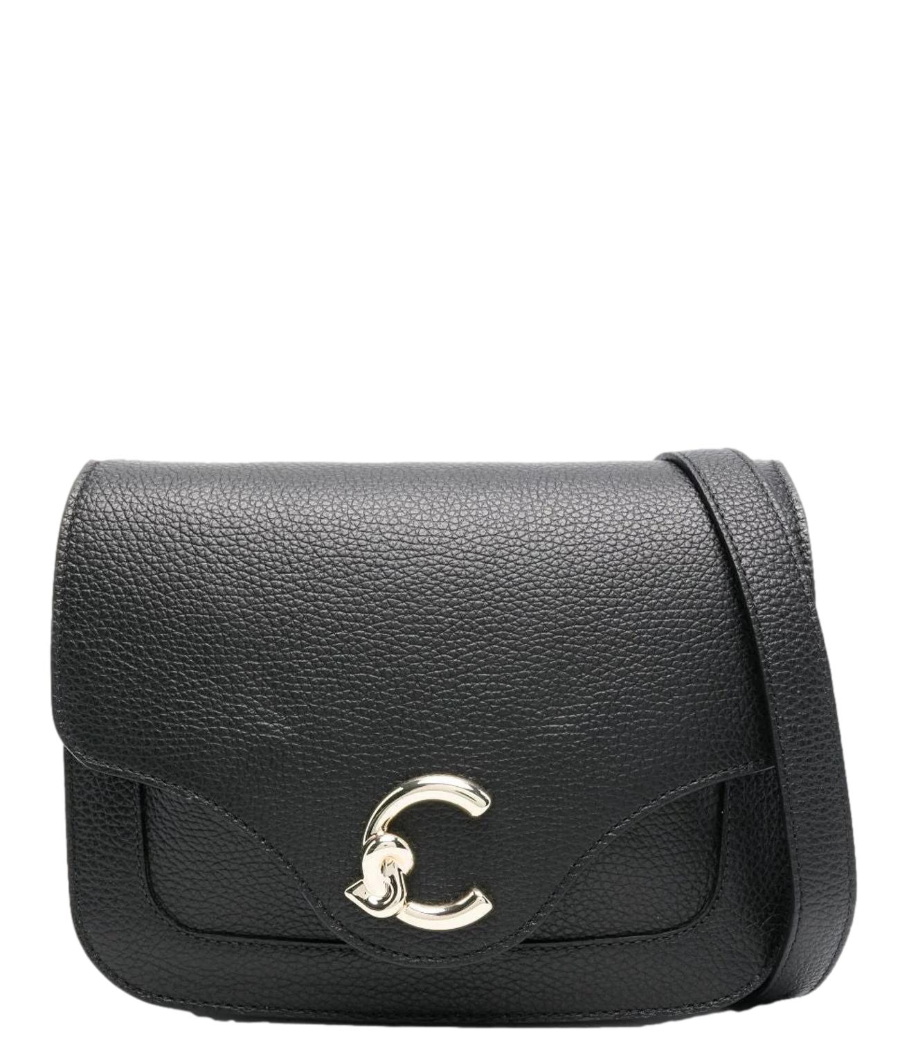 Coccinelle Borsa C-me Grained Leather Nera Donna