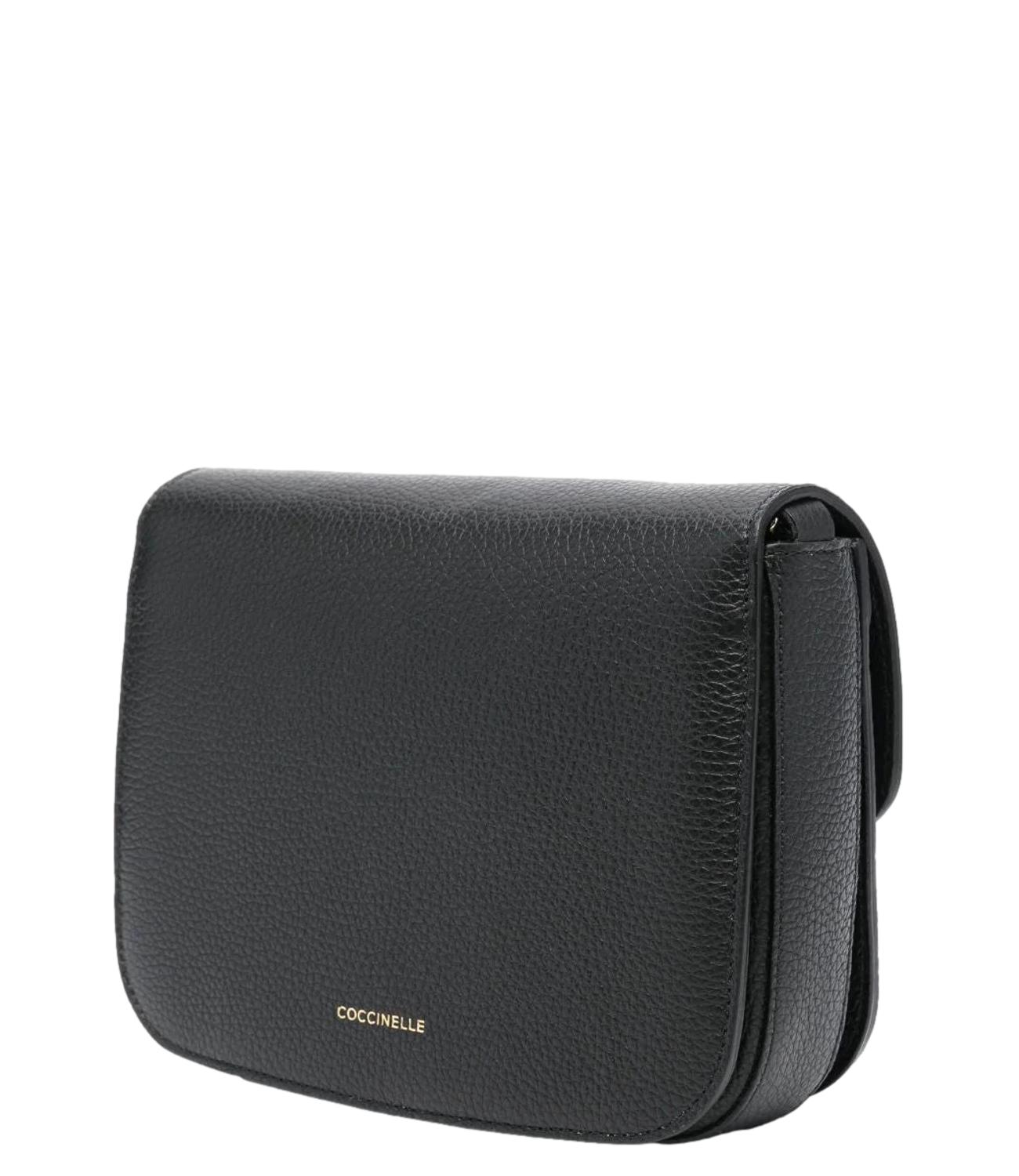 Coccinelle Borsa C-me Grained Leather Nera Donna