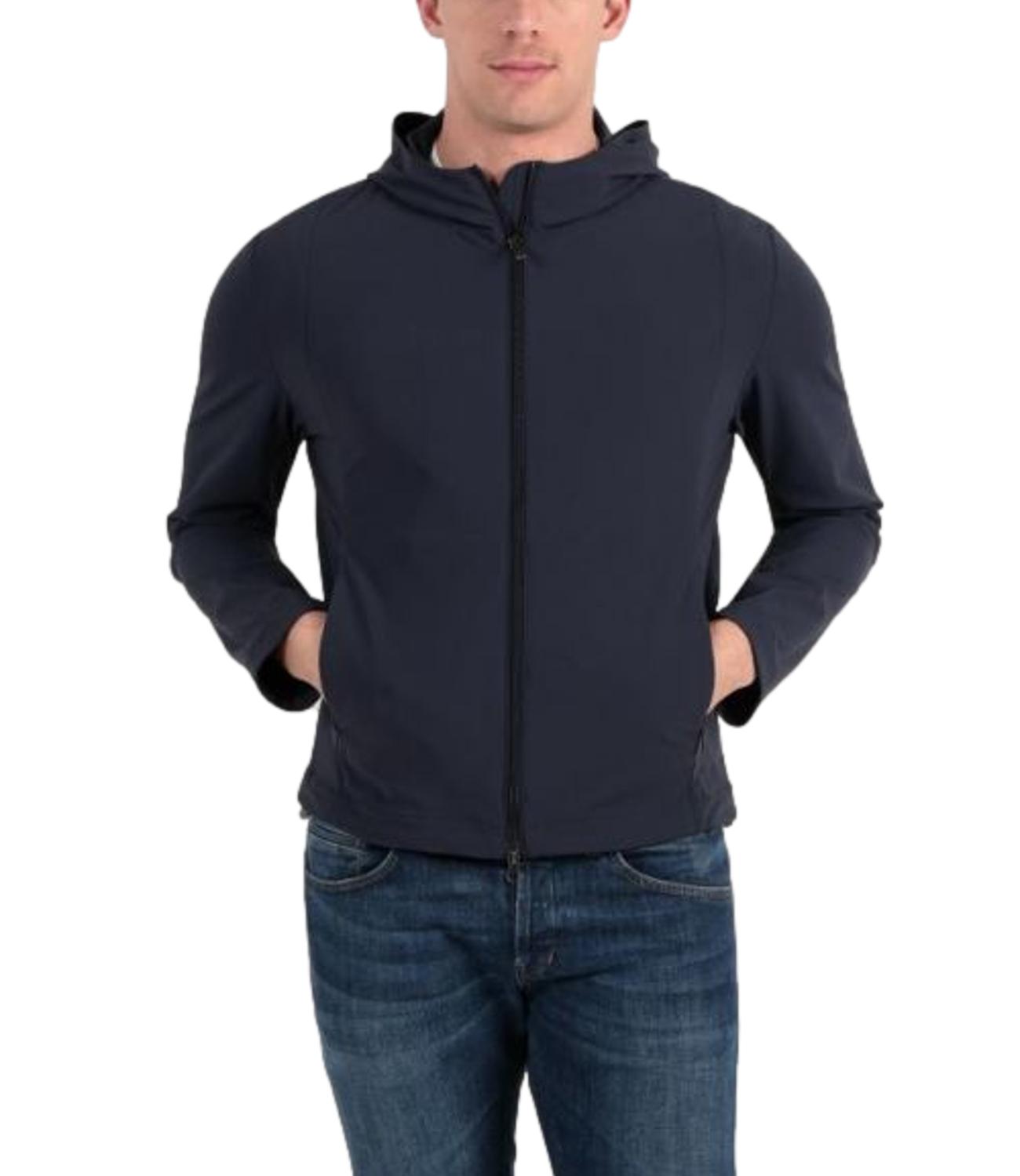 Giubbino Colmar blu da uomo con cappuccio e zip