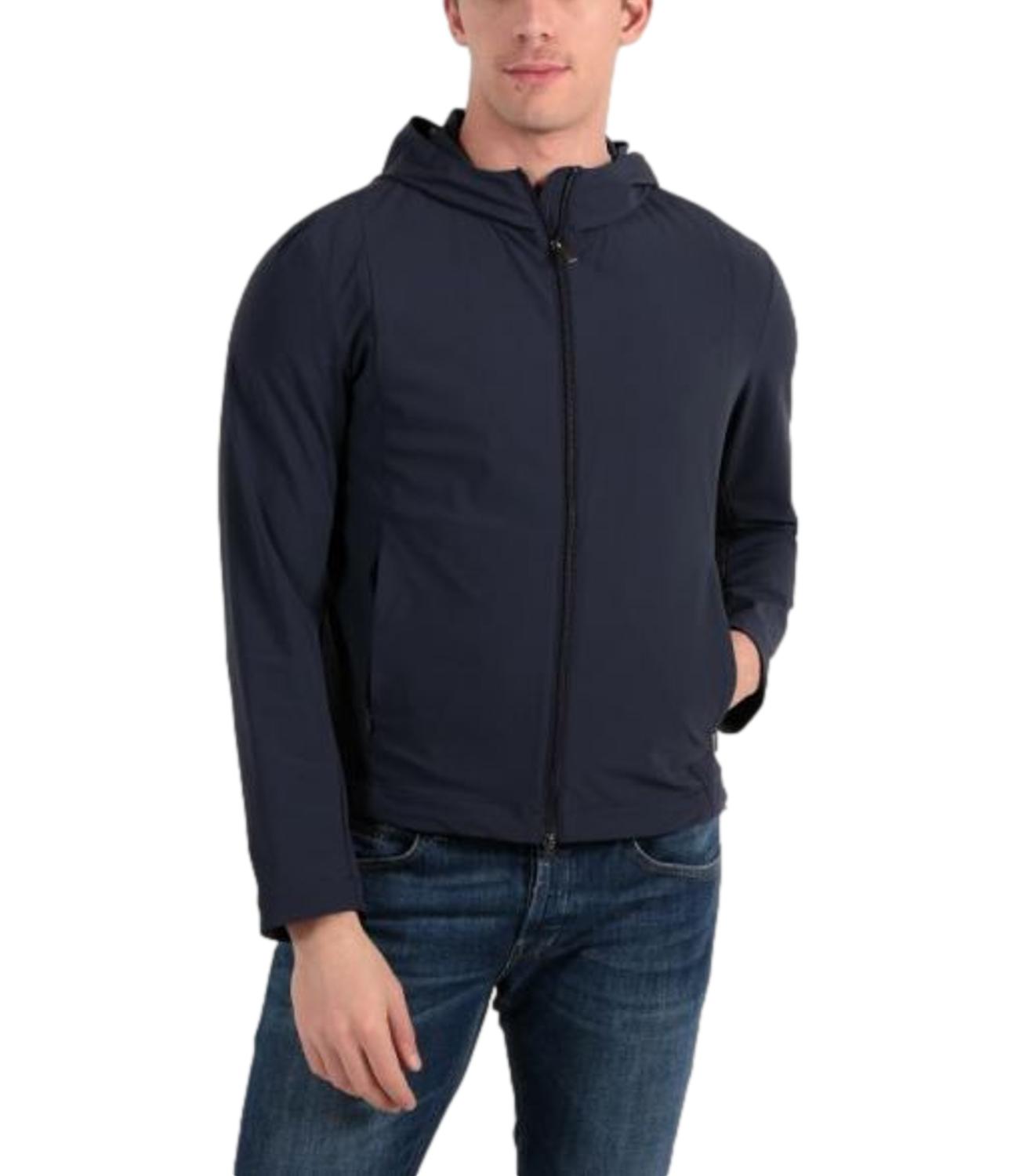 Giubbino Colmar blu da uomo con cappuccio e zip
