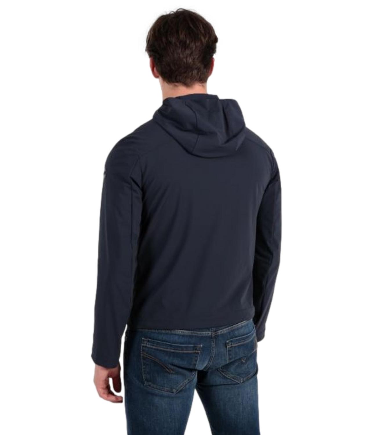 Giubbino Colmar blu da uomo con cappuccio e zip
