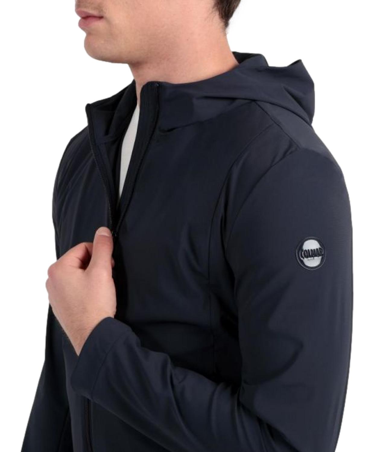 Giubbino Colmar blu da uomo con cappuccio e zip