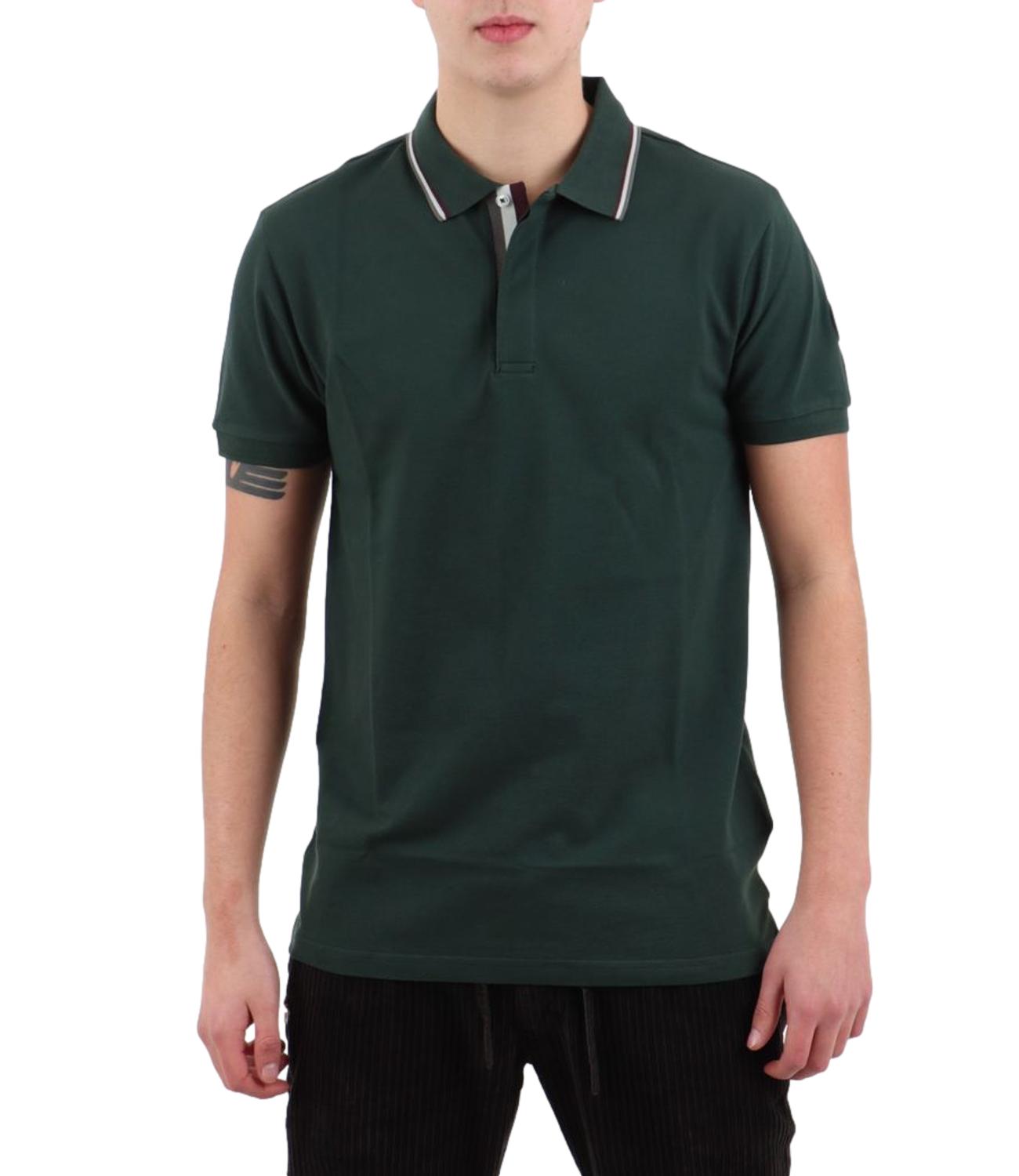 Polo verede uomo con stampa