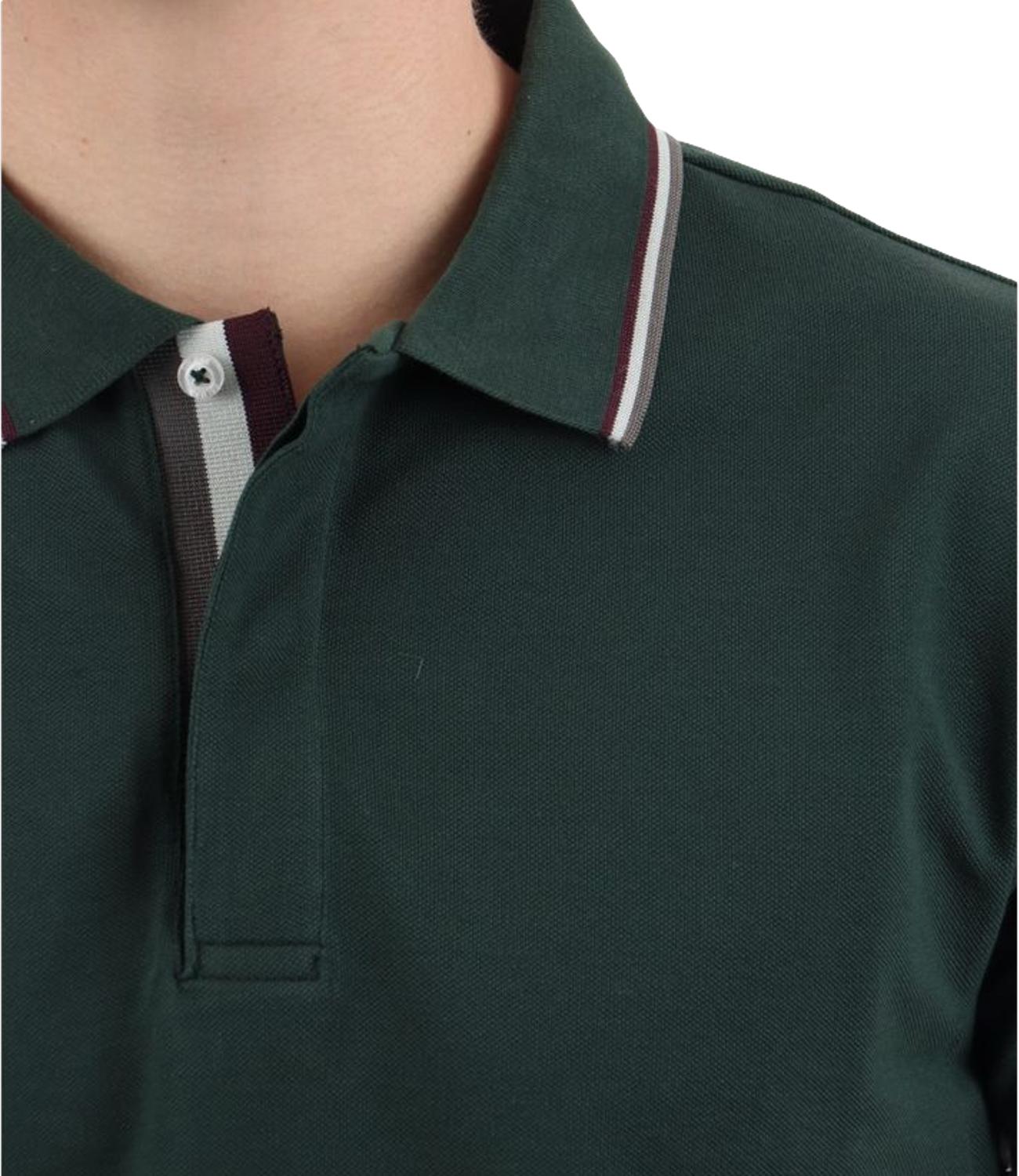 Polo verede uomo con stampa