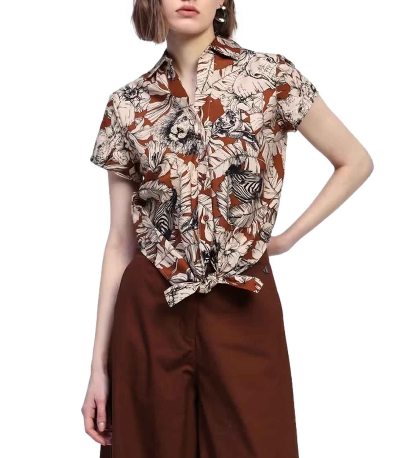 Dixie camicia tabacco donna