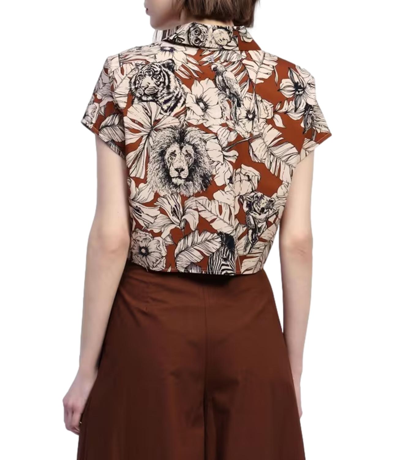 Dixie camicia tabacco donna