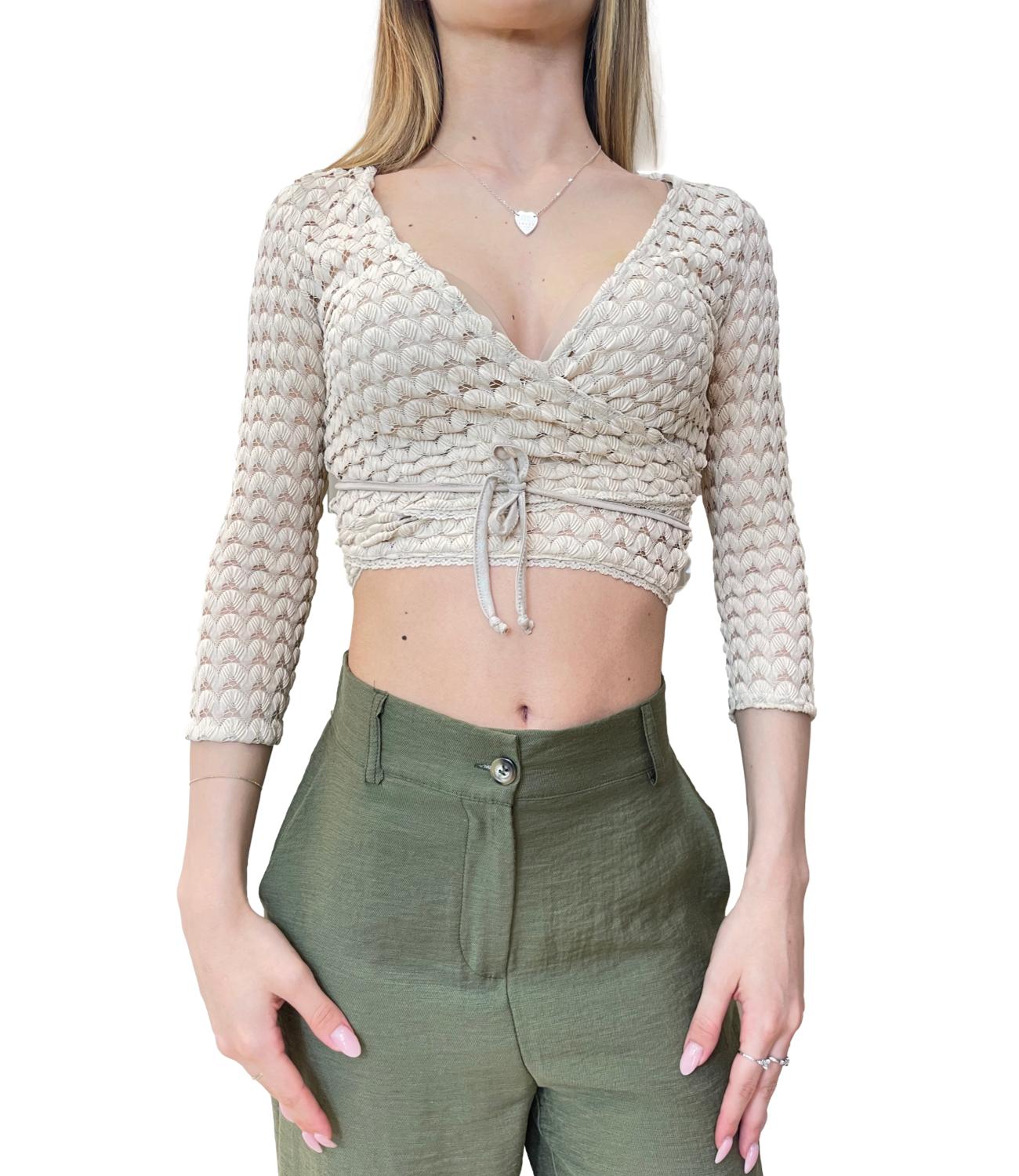Dixie T-shirt Crema Donna