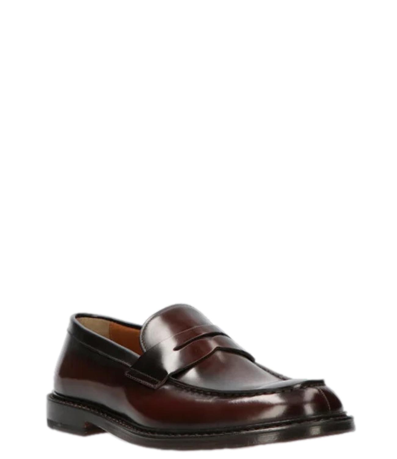 Mocassino in pelle marrone