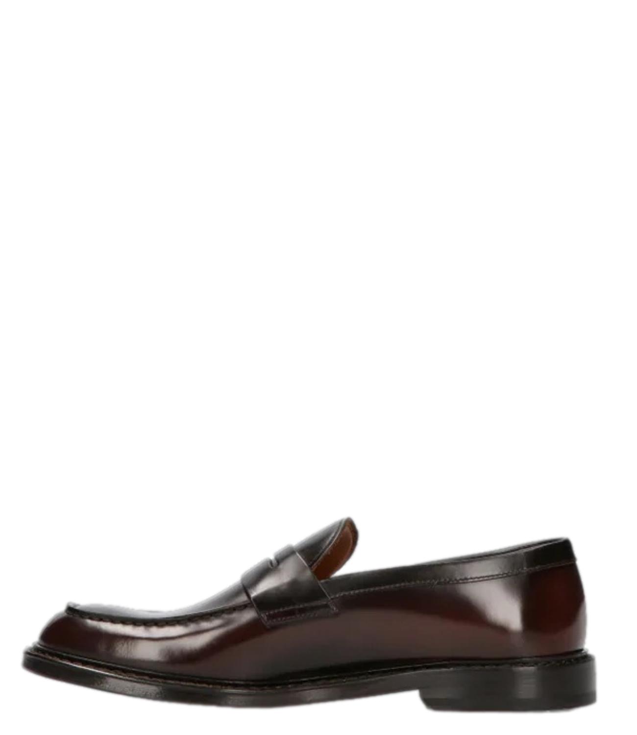 Mocassino in pelle marrone