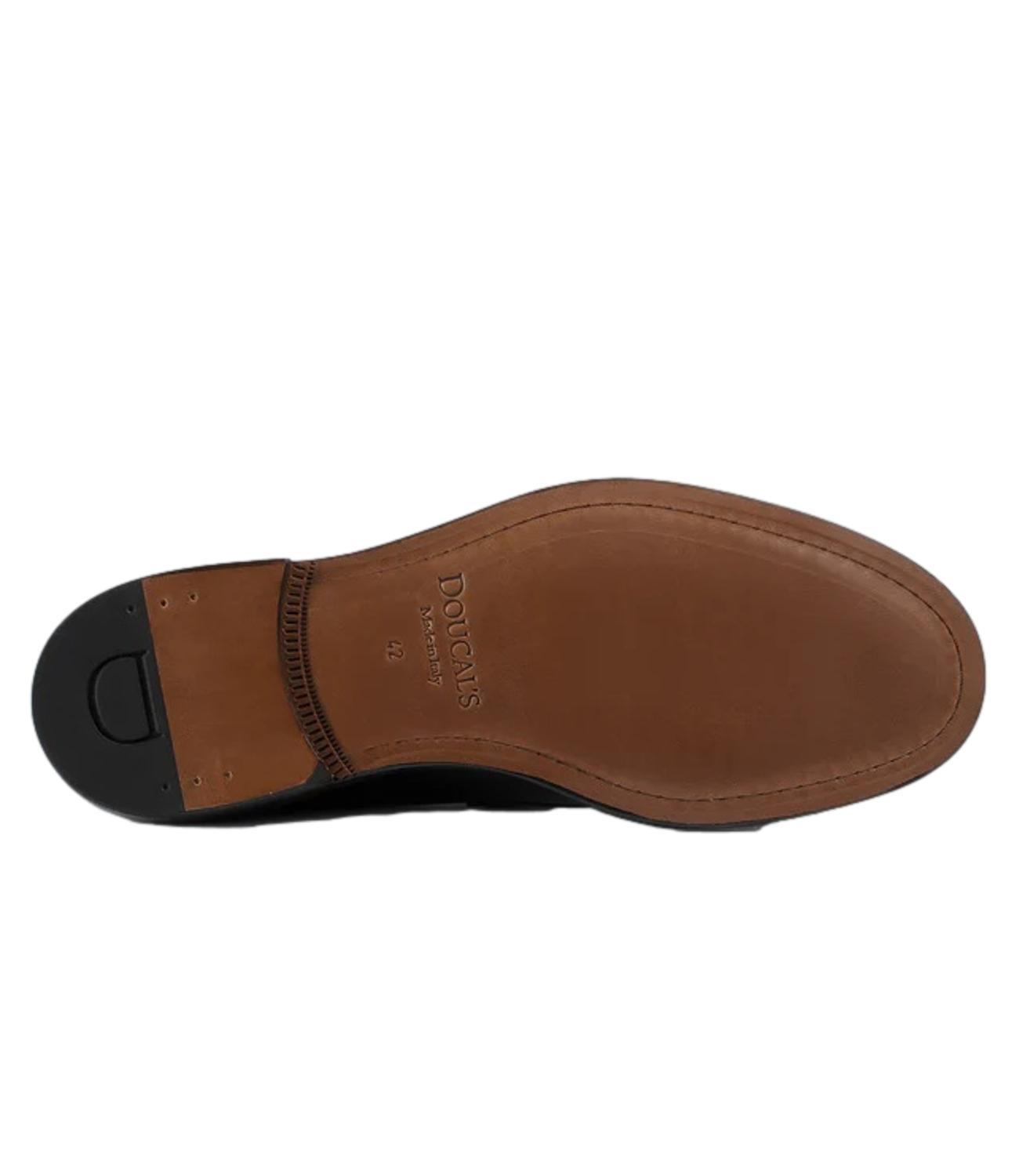 Mocassino in pelle marrone